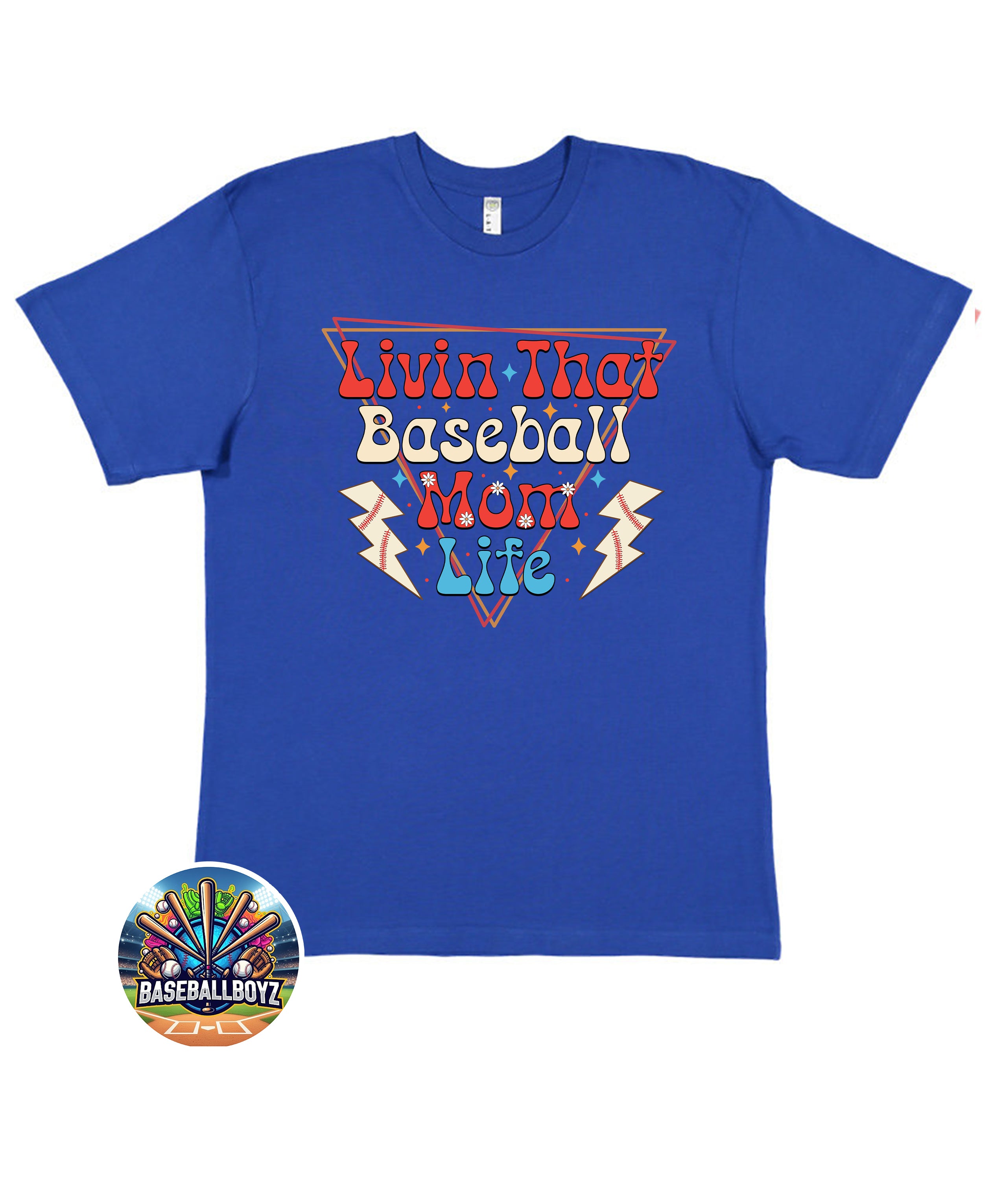 Livin That Baseball Mom Life Graphic T-Shirt