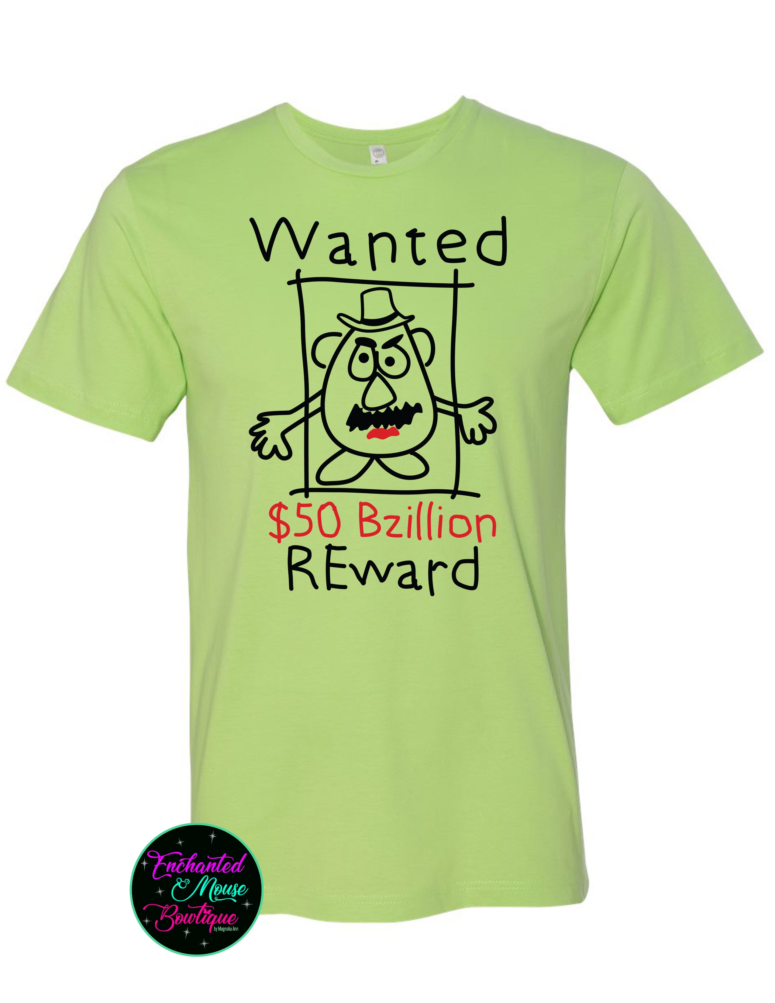 Wanted Mr Potato Head Toy Story T-Shirt