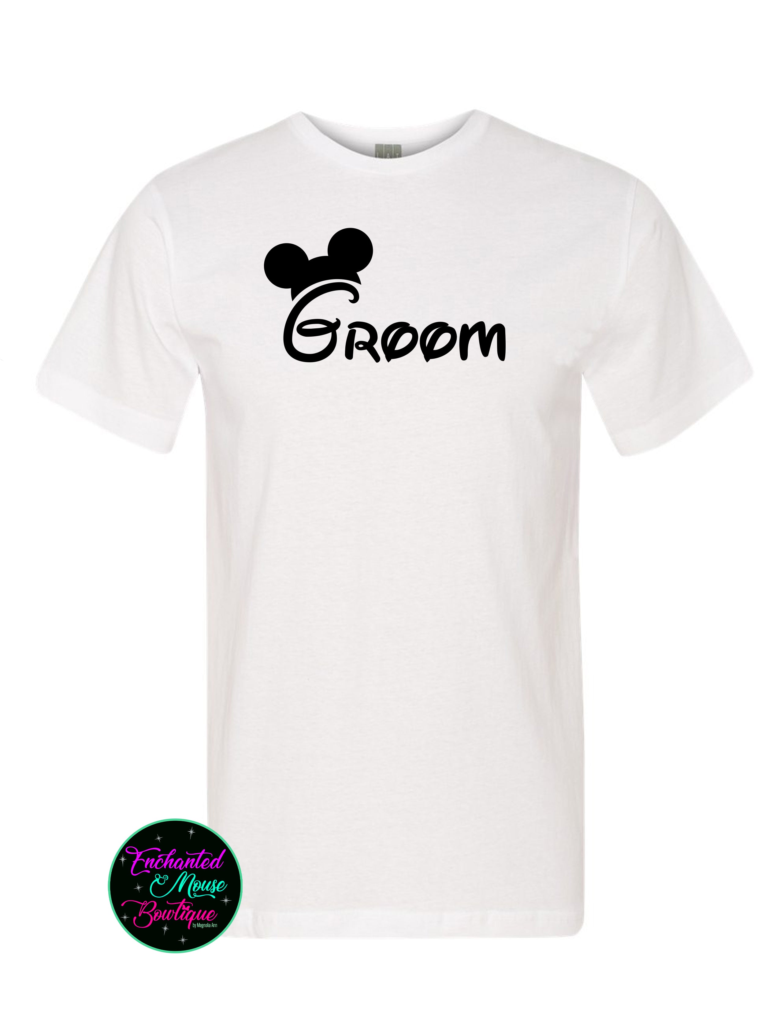 Bride & Groom Minnie & Mickey Couple T-Shirt