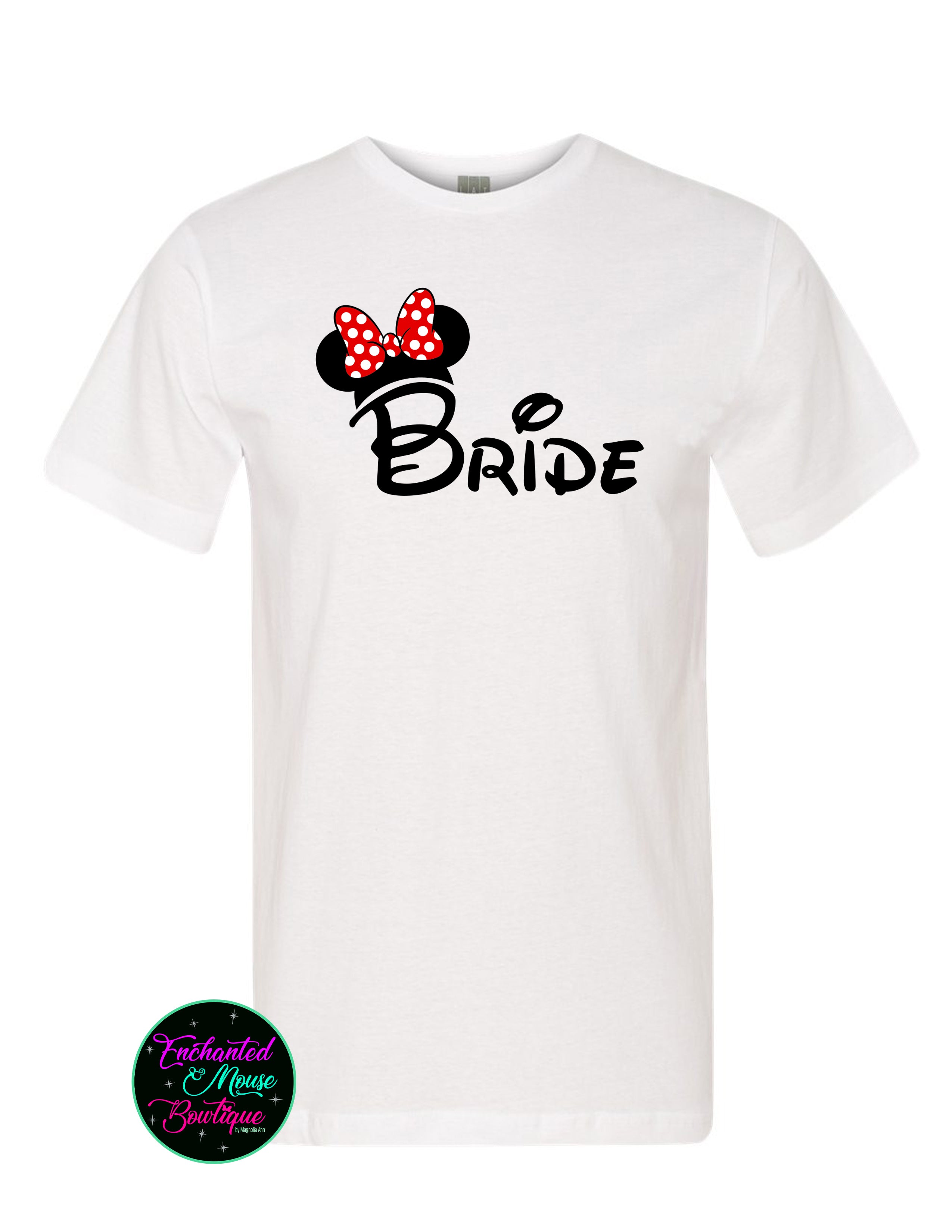 Bride & Groom Minnie & Mickey Couple T-Shirt