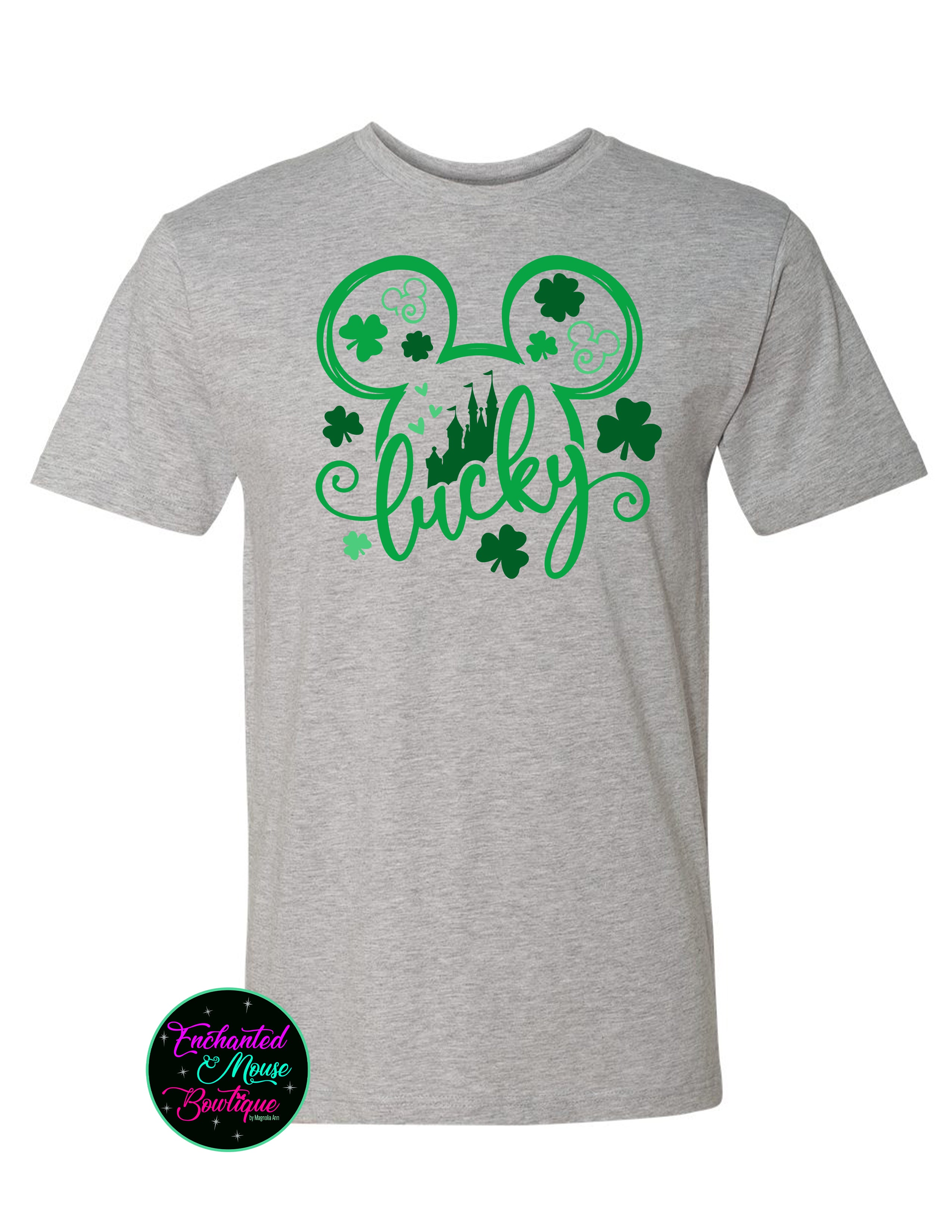 Lucky Mickey Head St Patrick's Day T-Shirt