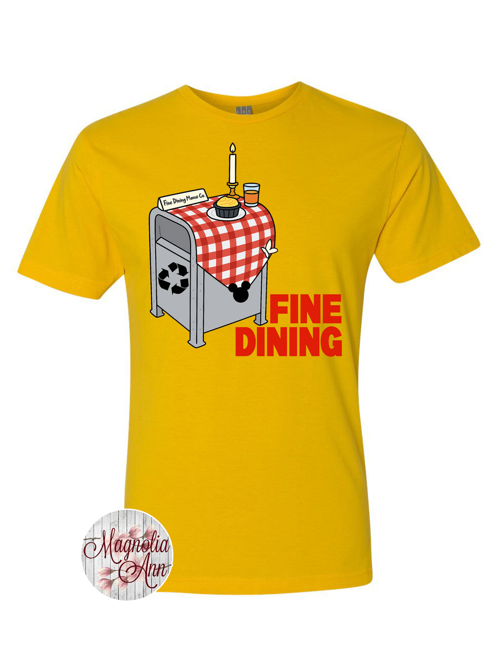 Fine Dining Garbage Can Disney T-Shirt