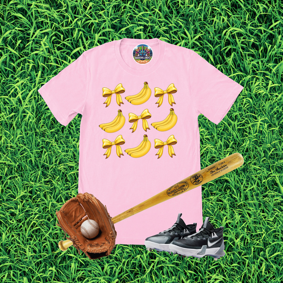 Bananas and Bows Team Graphic T-Shirt