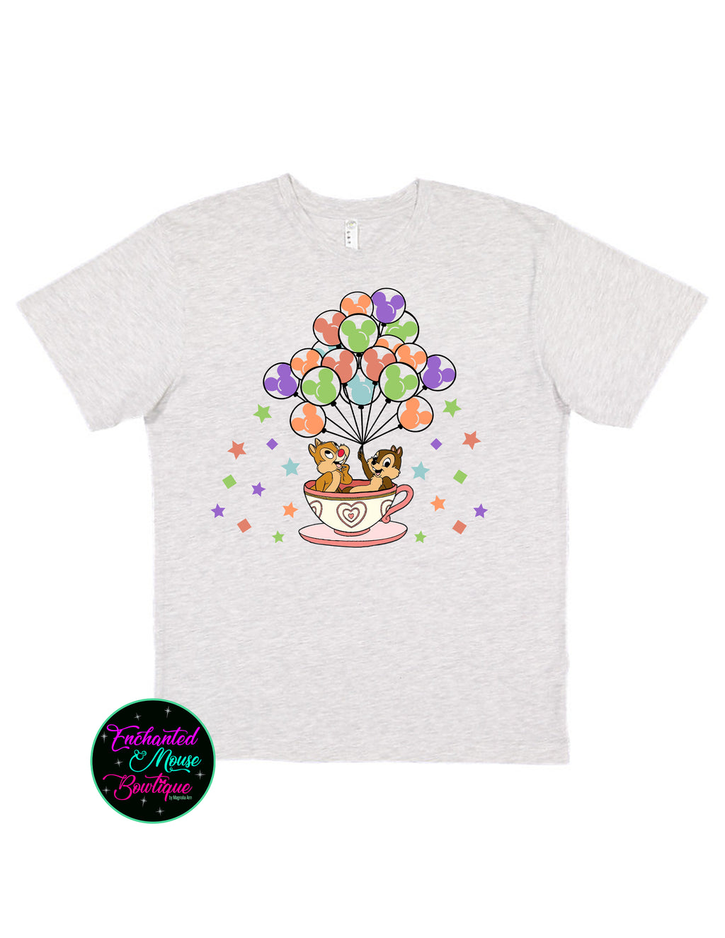 Chip and Dale Tea Cups T-Shirt