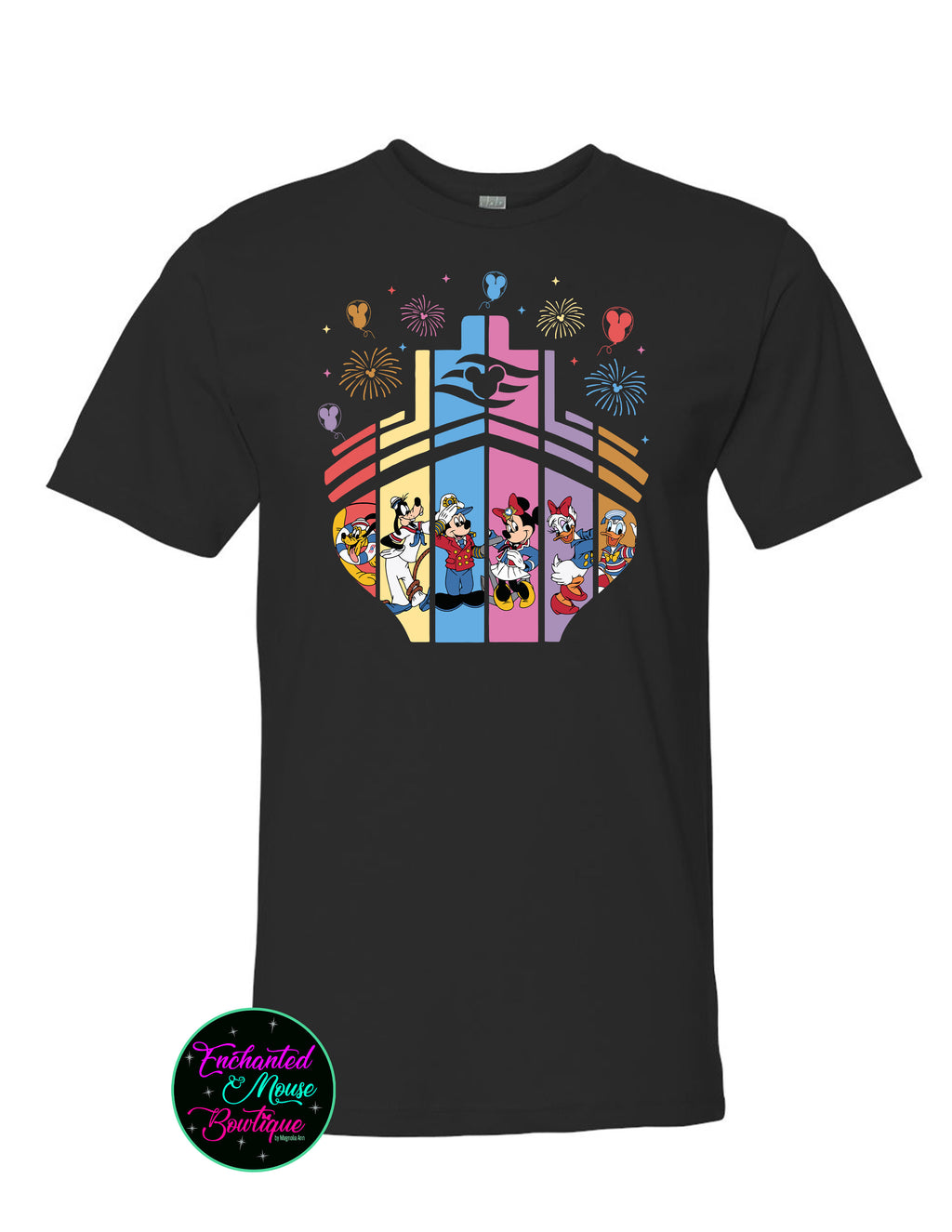 Colorful Disney Cruise Ship T-Shirt