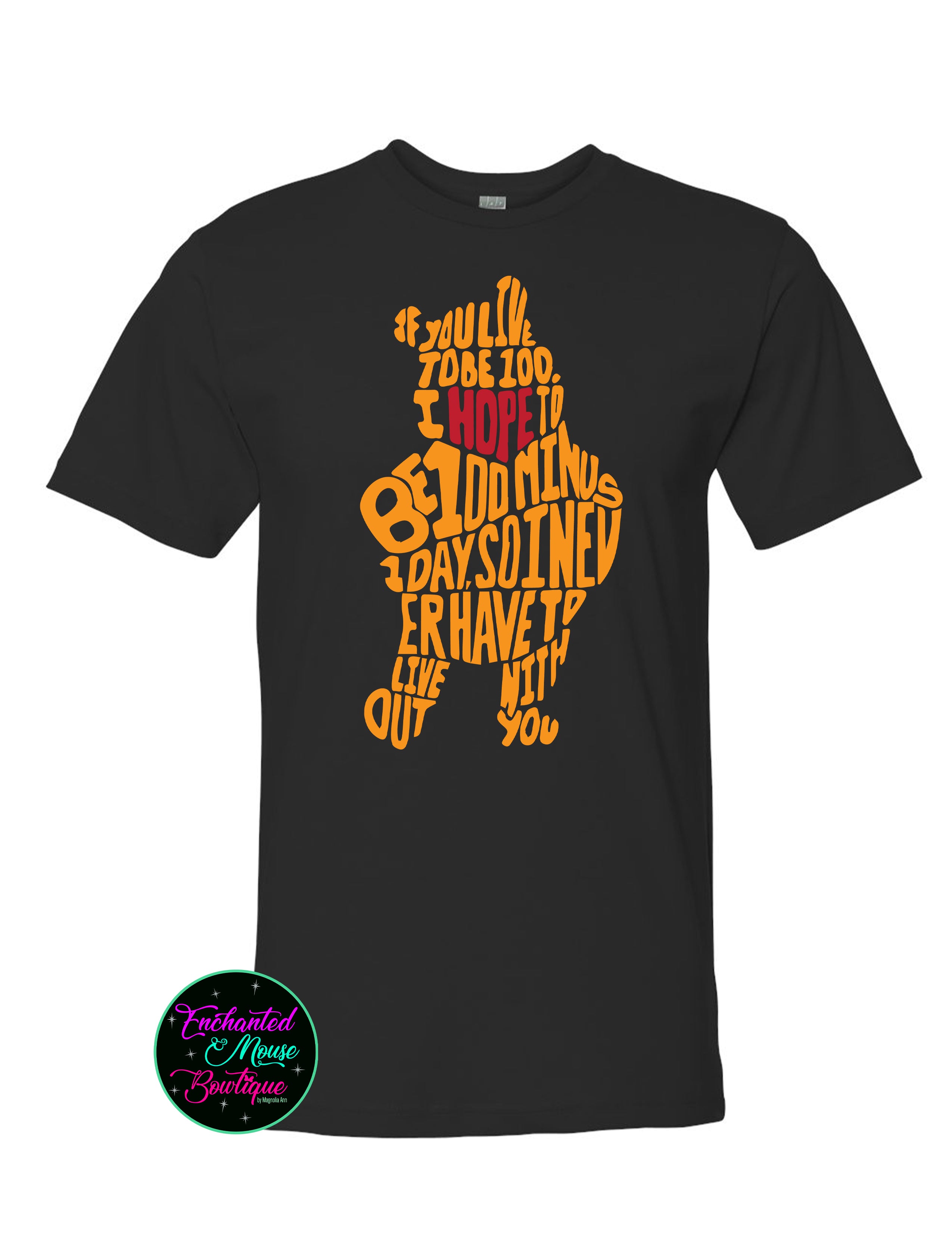 Winnie The Pooh Text T-Shirt