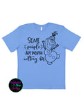 Some People Are Worth Melting For Olaf Frozen T-Shirt
