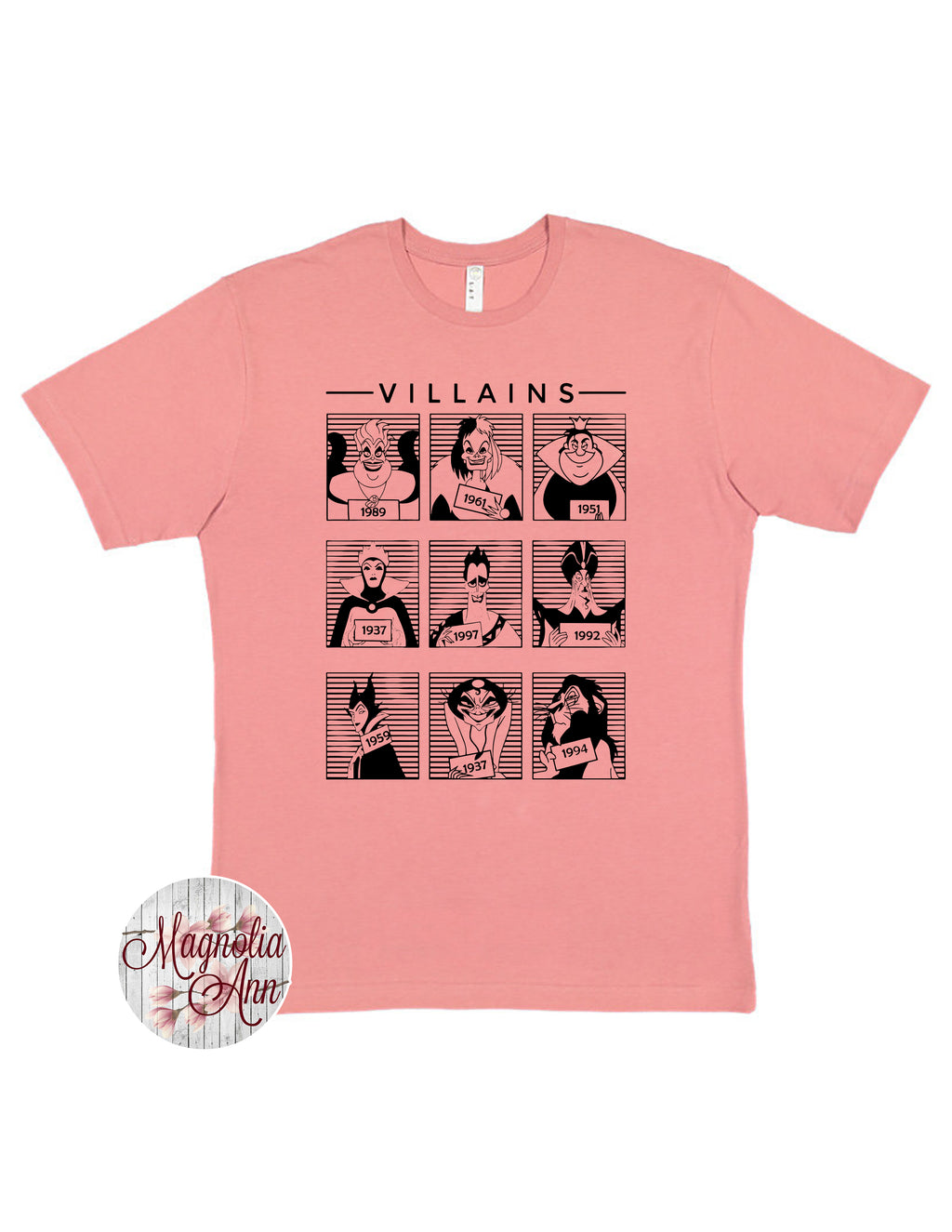 Villain Mug Shots T-Shirt