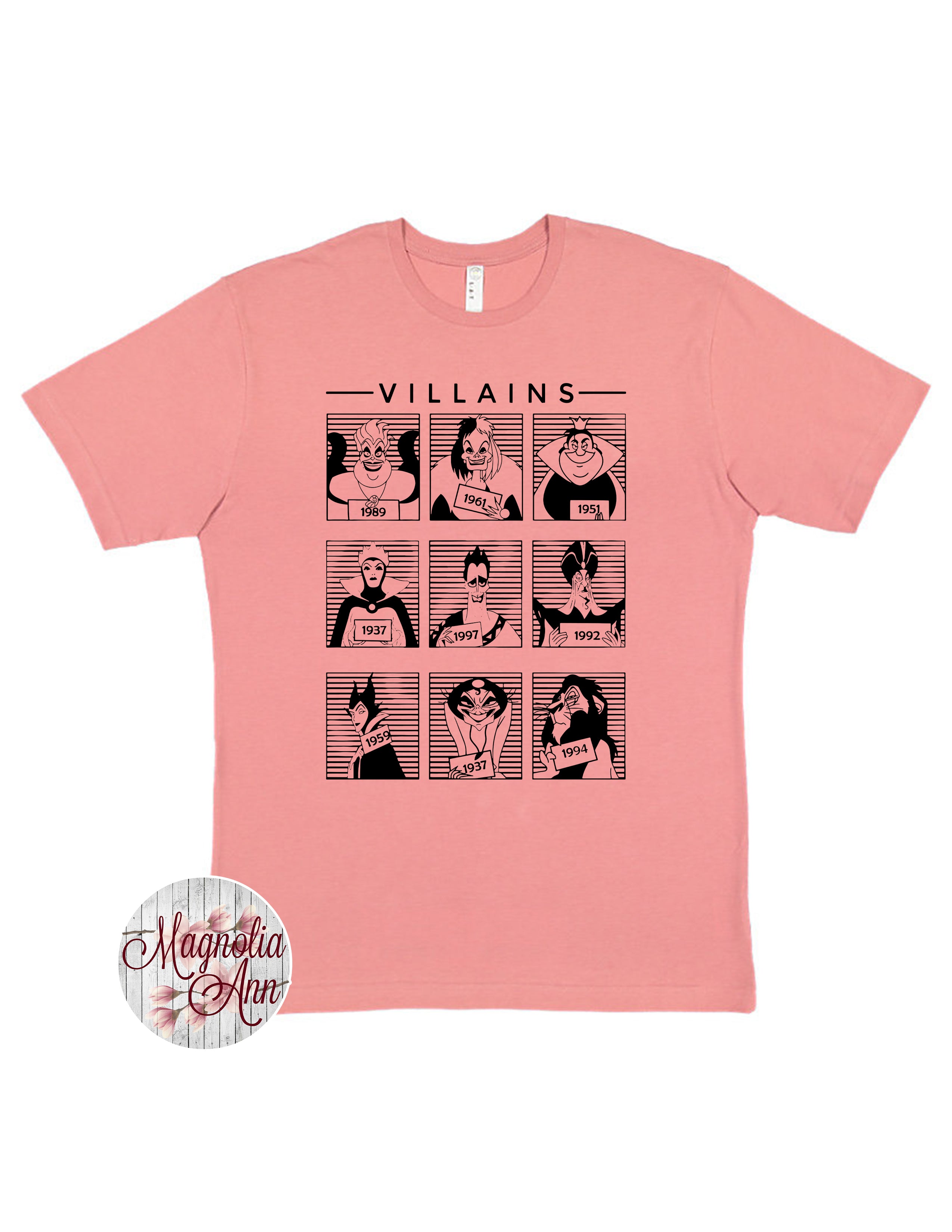 Villain Mug Shots T-Shirt