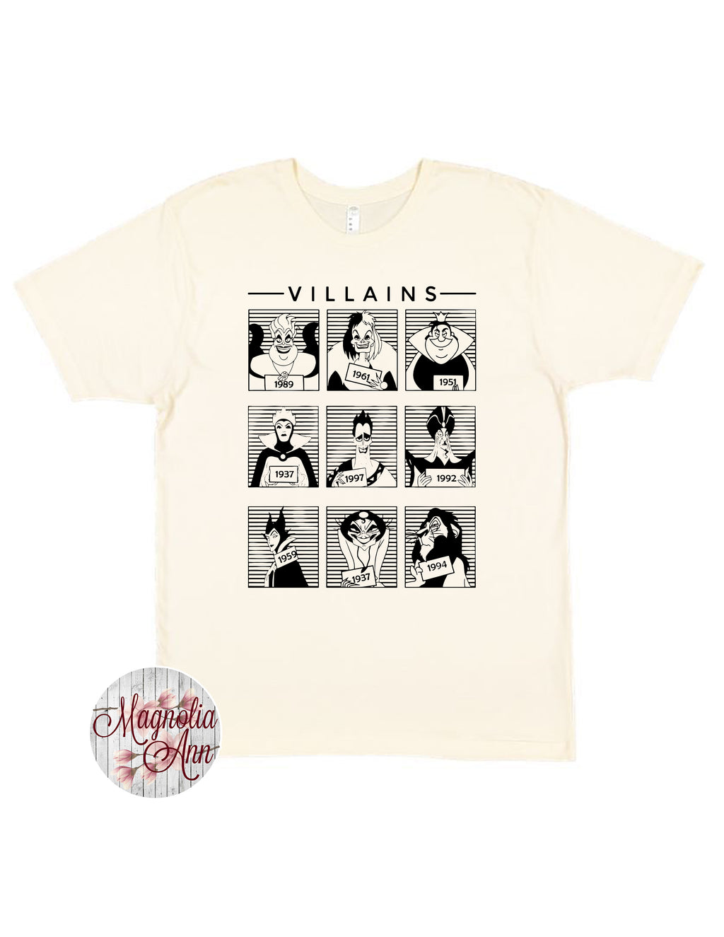 Villain Mug Shots T-Shirt