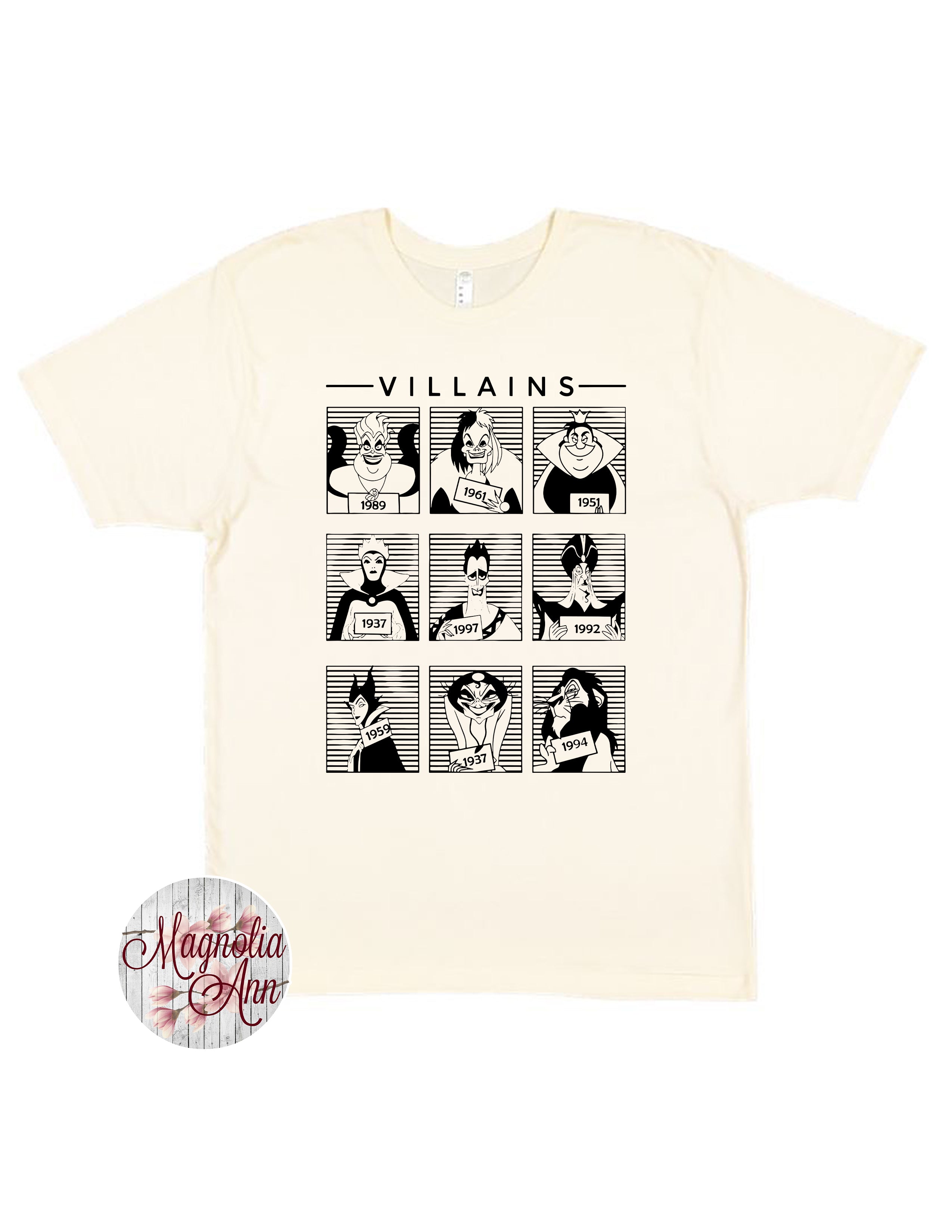 Villain Mug Shots T-Shirt