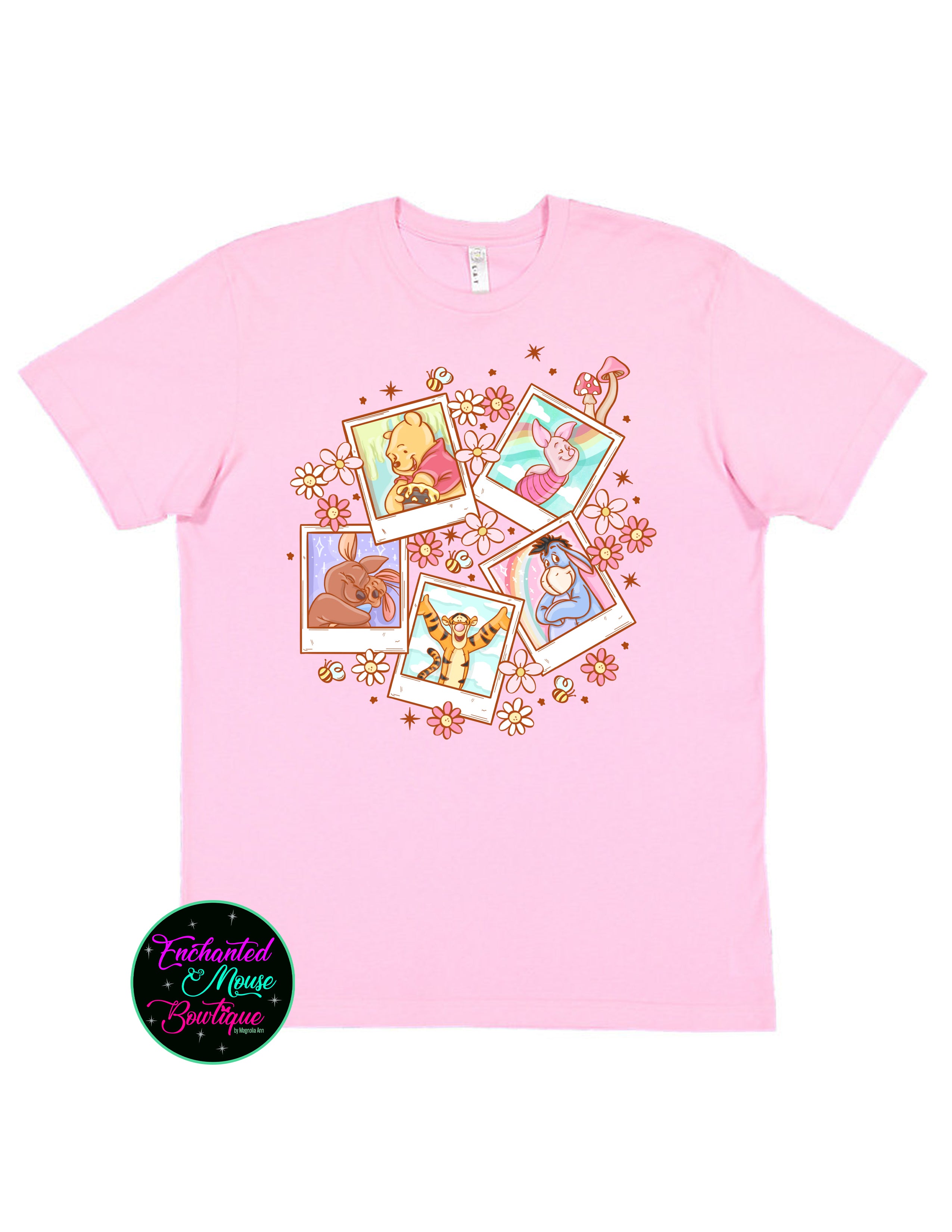 Winnie The Pooh Polaroid's Photos T-Shirt
