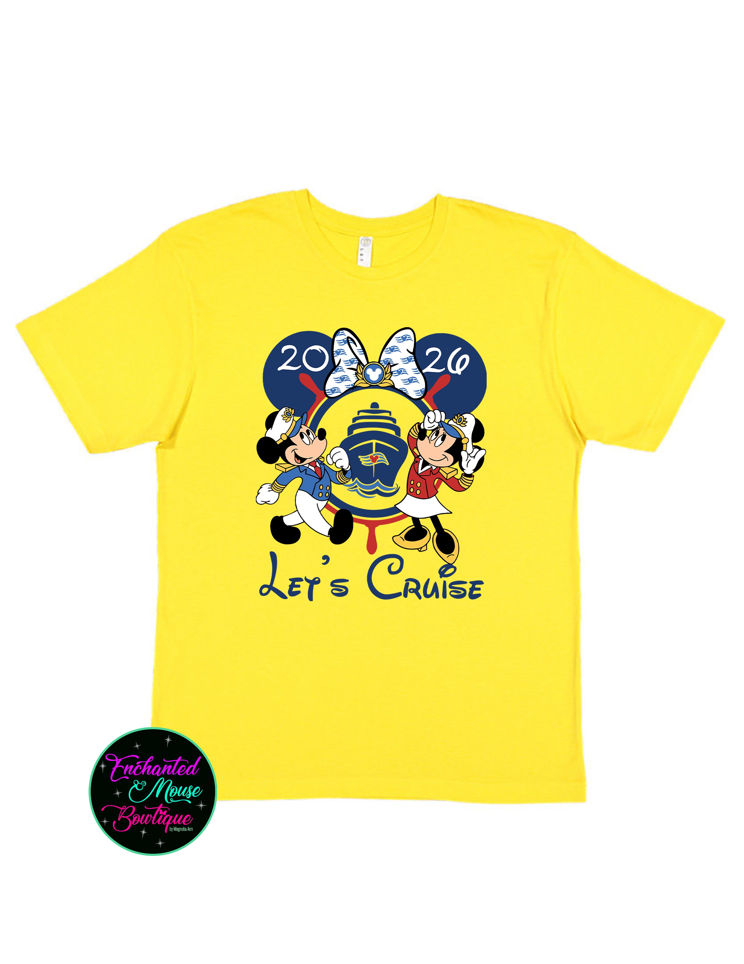 Let's Cruise Minnie and Mickey Disney Cruise T-Shirt