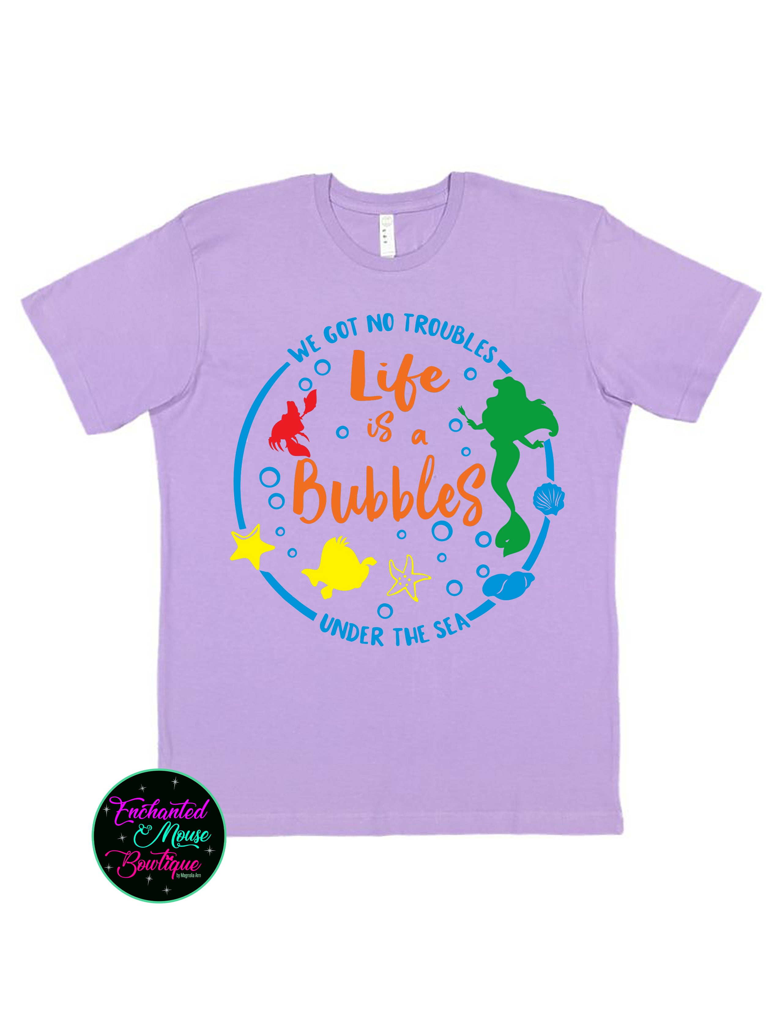Life is a Bubbles Little Mermaid T-Shirt