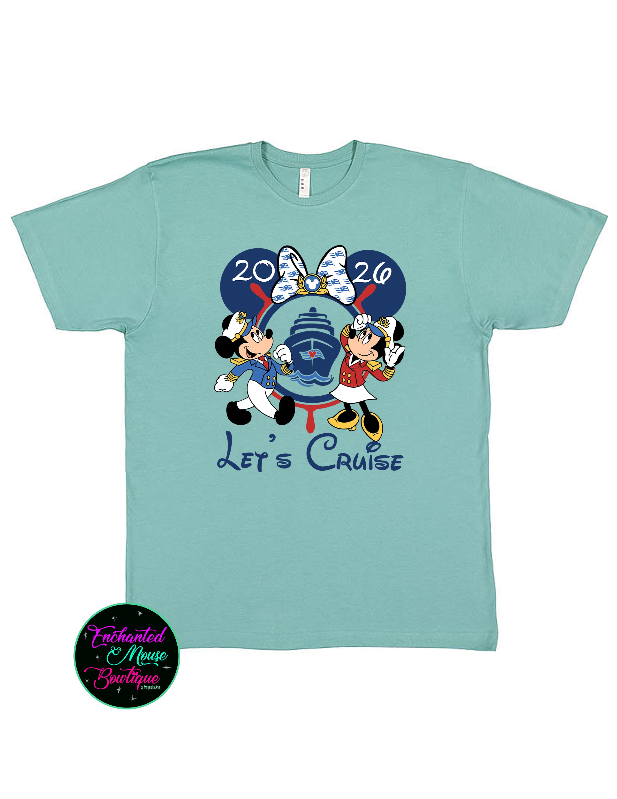 Let's Cruise Minnie and Mickey Disney Cruise T-Shirt