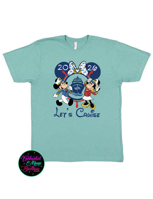 2026 Let's Cruise Minnie and Mickey Disney Cruise T-Shirt