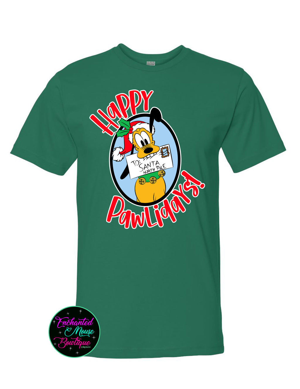 Pluto Happy Pawlidays Christmas T-Shirt