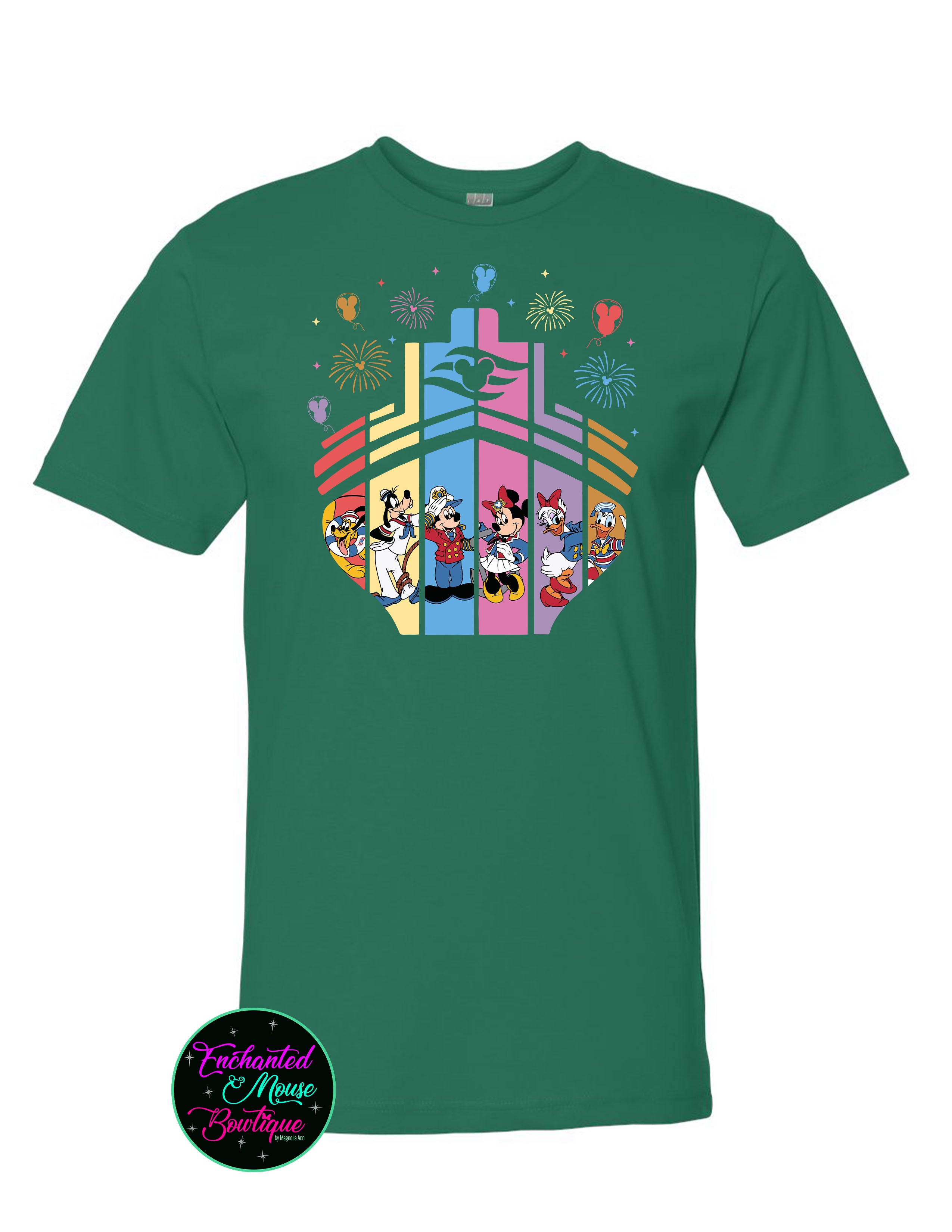 Colorful Disney Cruise Ship T-Shirt
