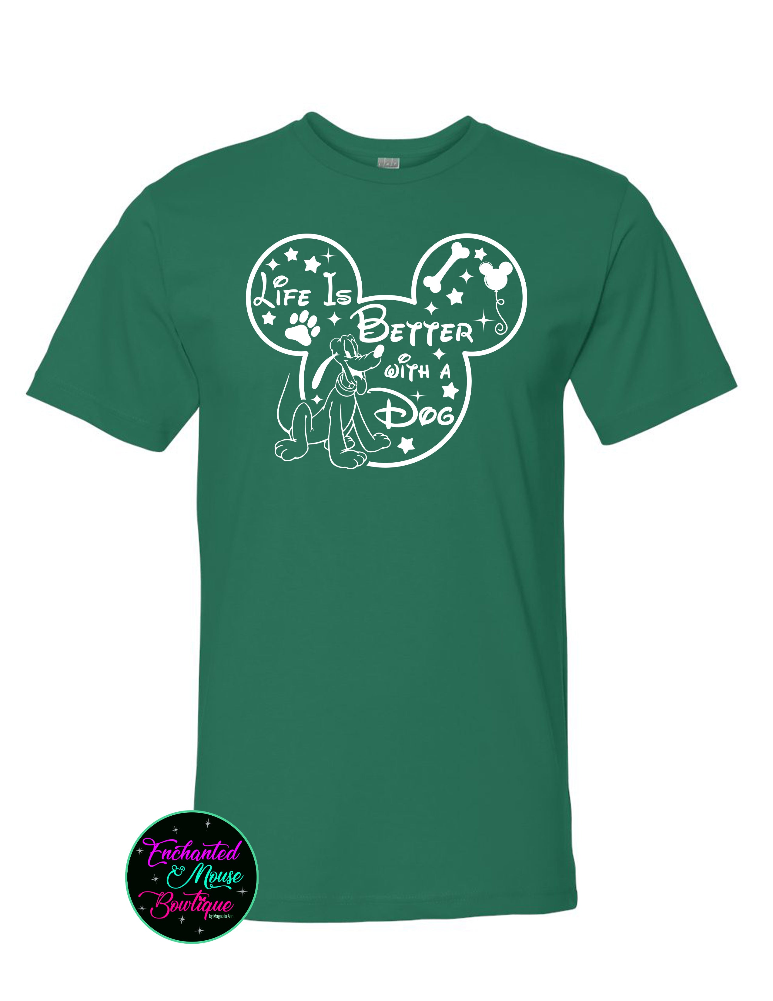 Life is Better with a Dog Pluto T-Shirt