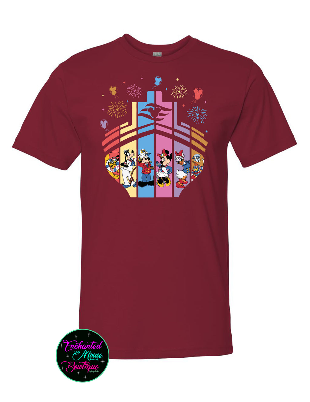 Colorful Disney Cruise Ship T-Shirt