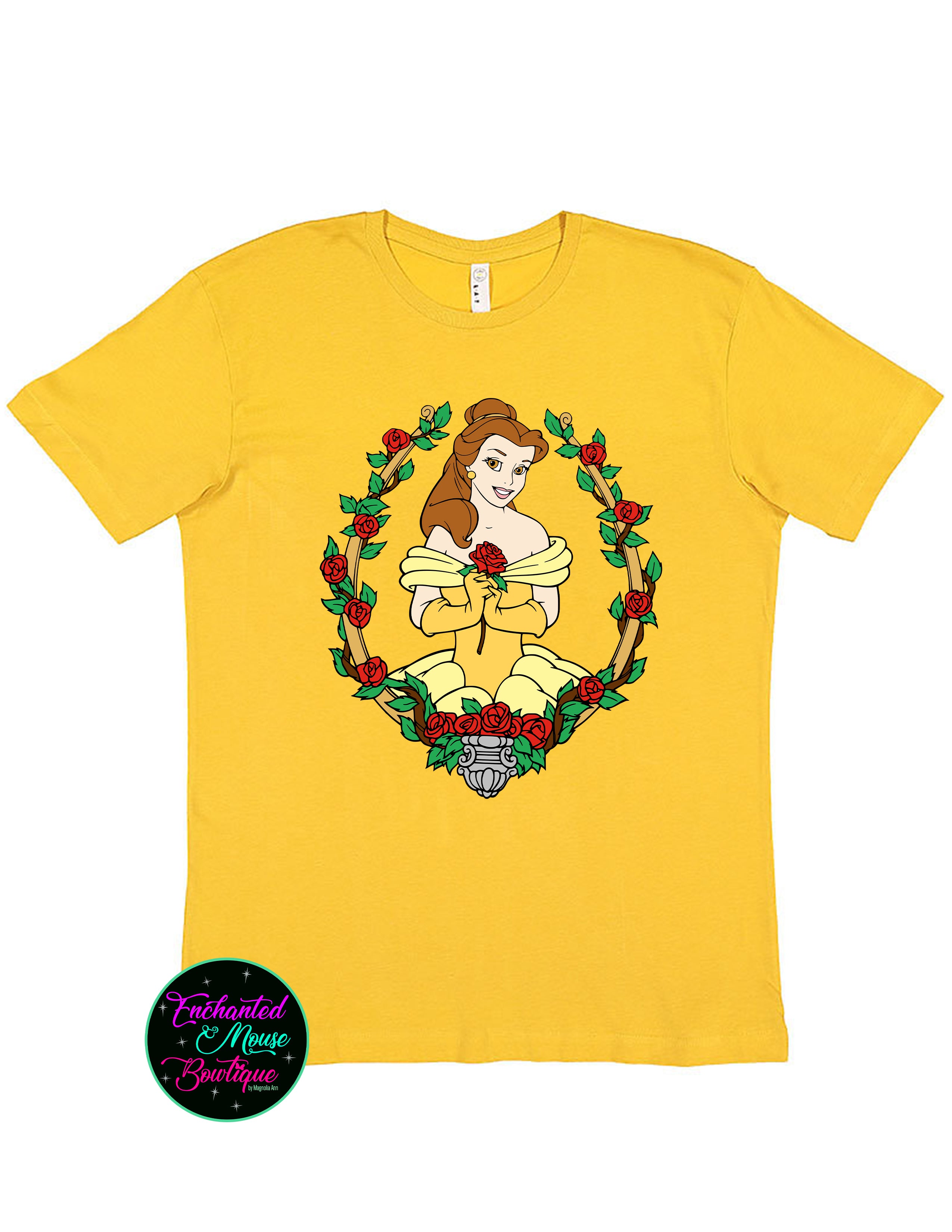 Belle Beauty and the Beast Rose T-Shirt