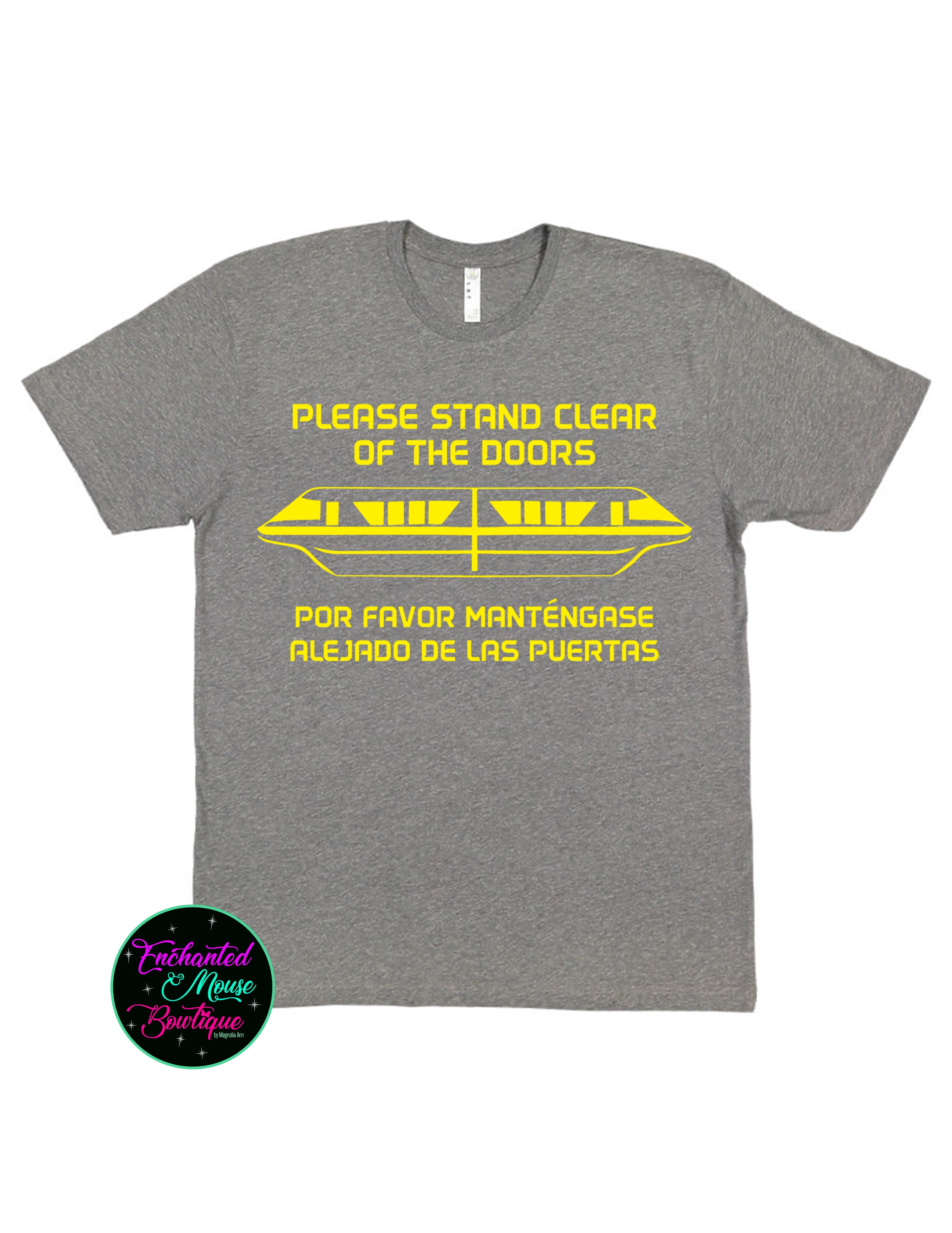 Please Stand Clear of the Doors, Por Favor Mantengase Disney Shirt