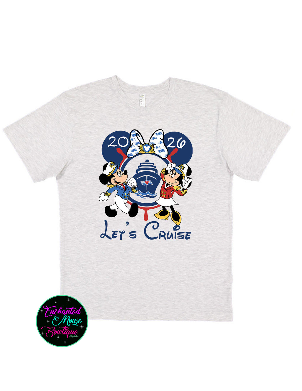 Let's Cruise Minnie and Mickey Disney Cruise T-Shirt