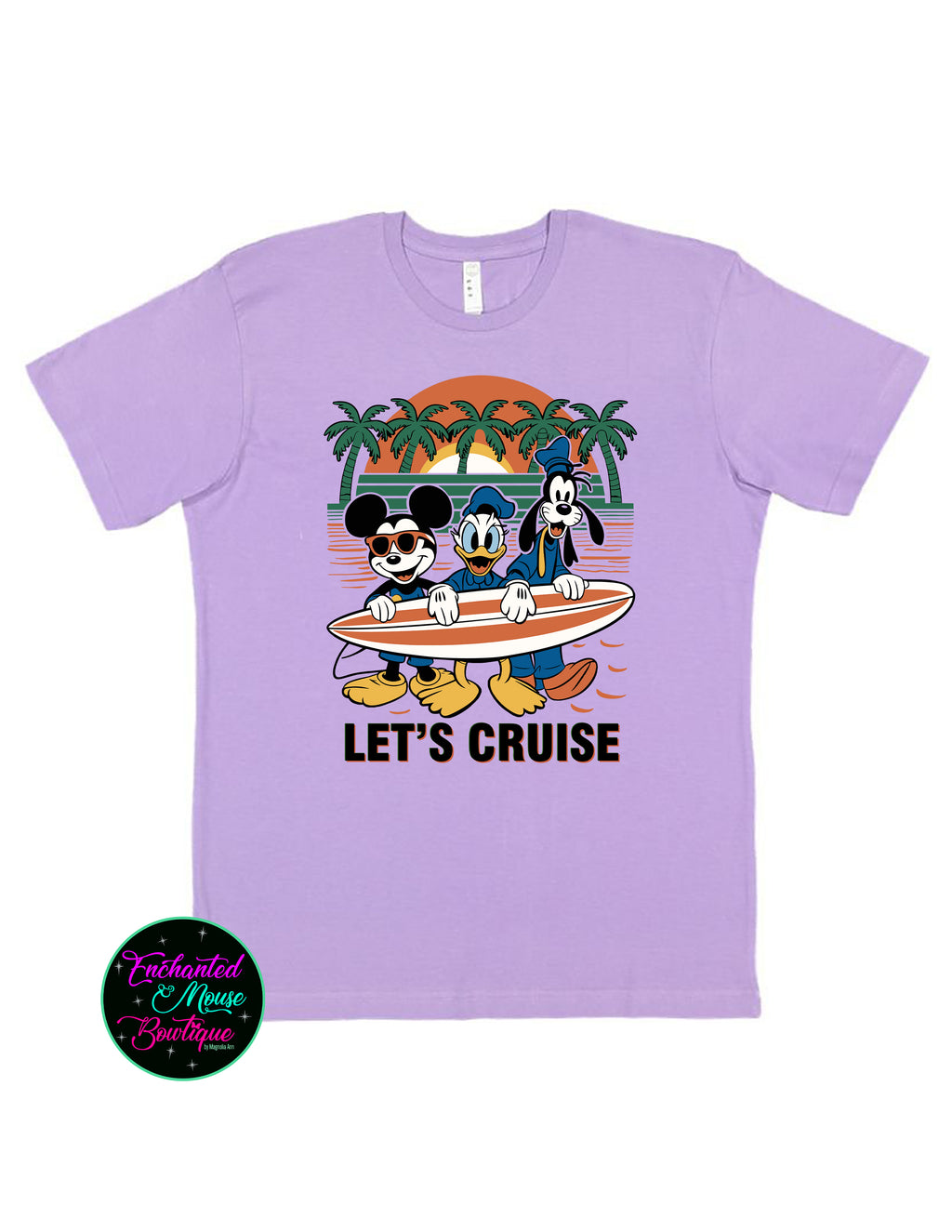 Let's Cruise Mickey & Friends Surfboard T-Shirt