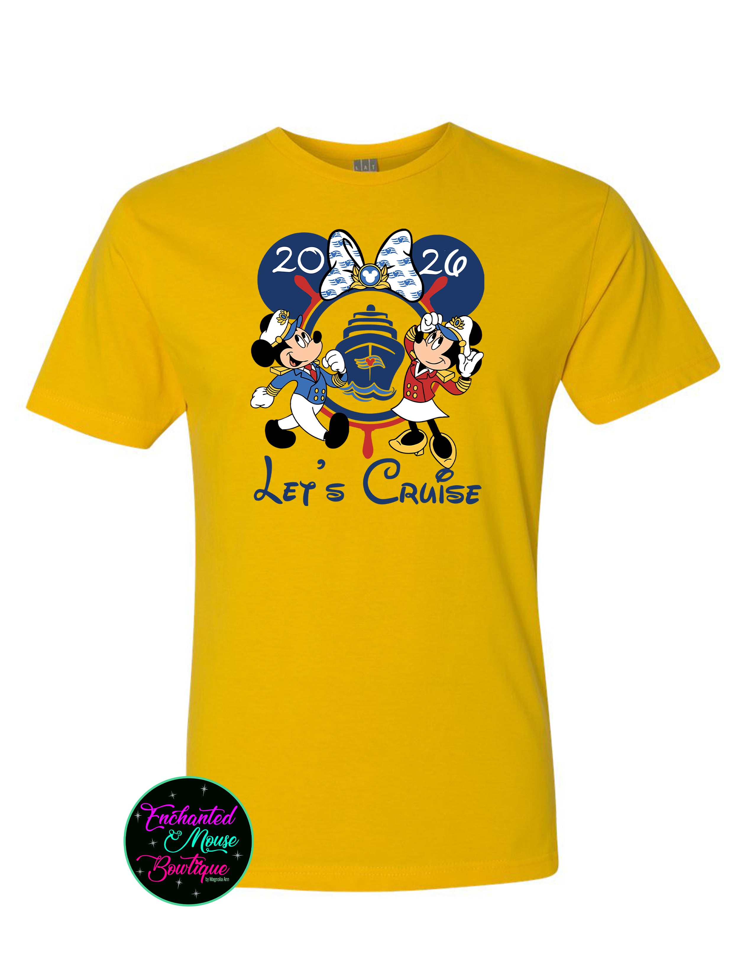 Let's Cruise Minnie and Mickey Disney Cruise T-Shirt