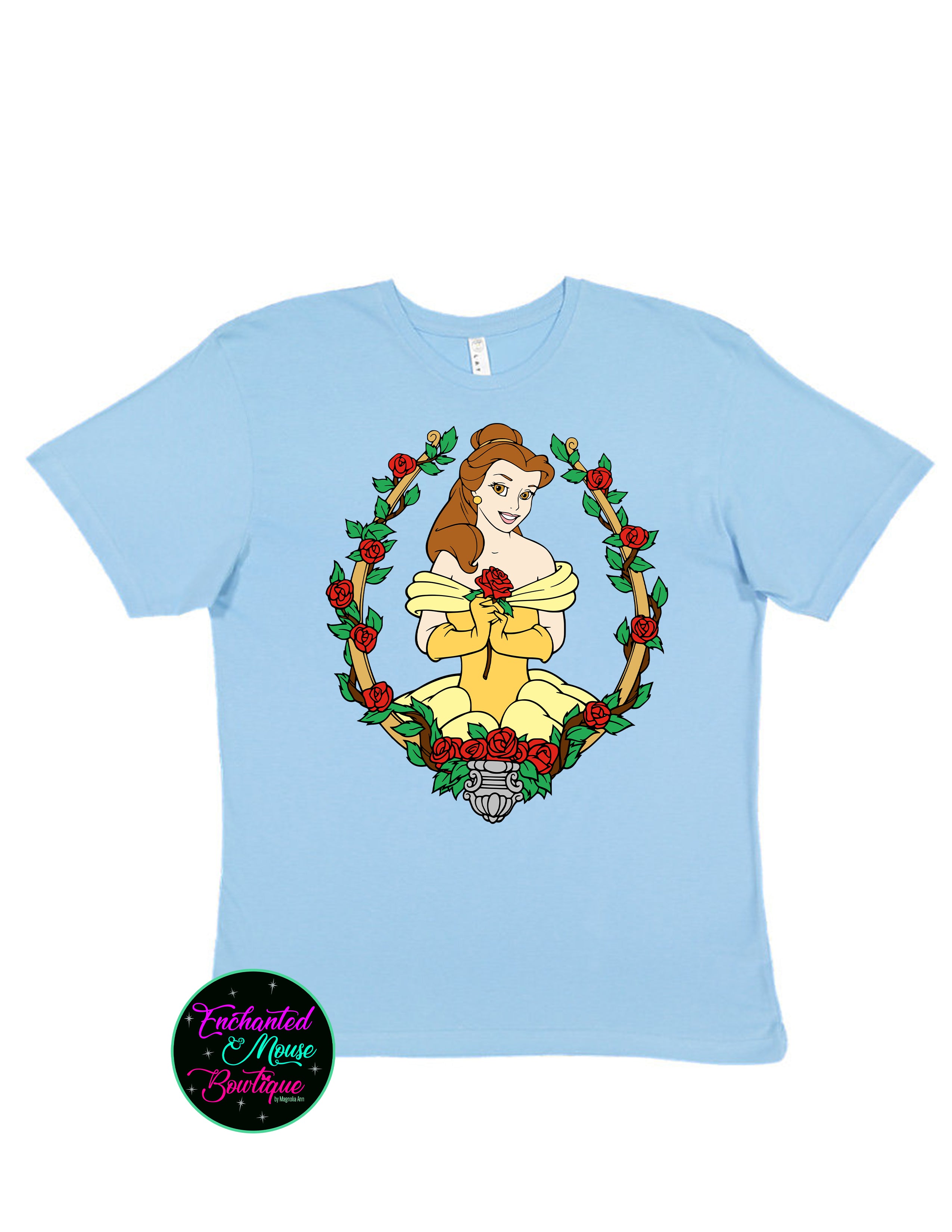 Belle Beauty and the Beast Rose T-Shirt