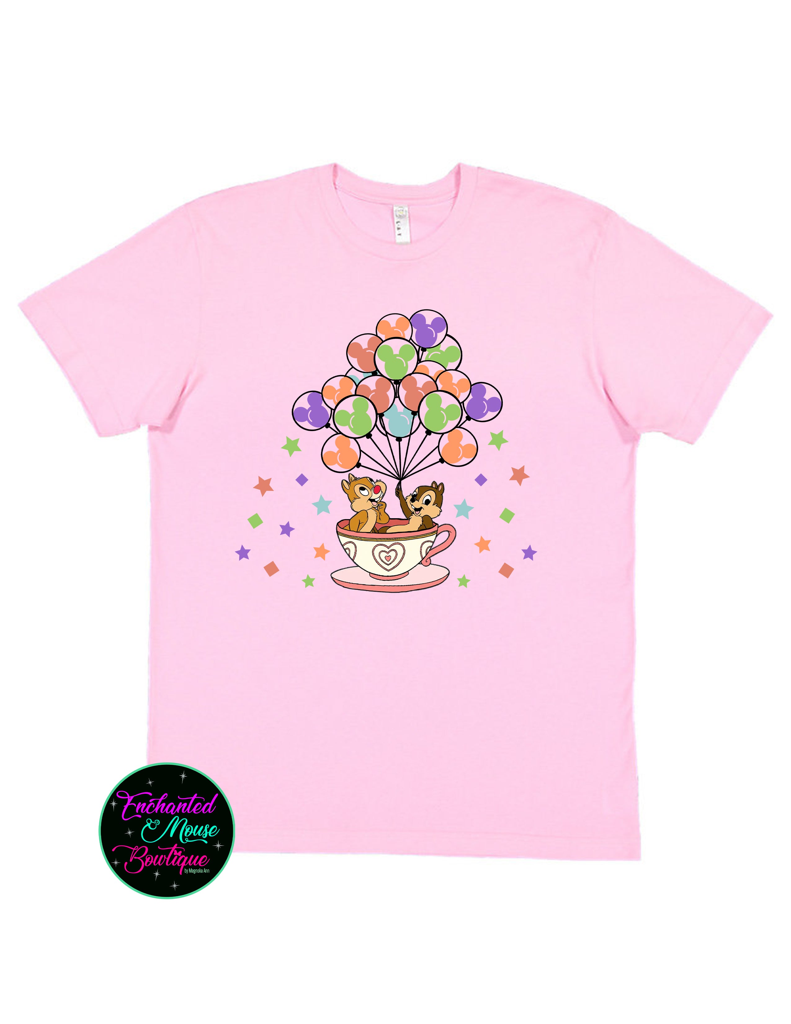 Chip and Dale Tea Cups T-Shirt