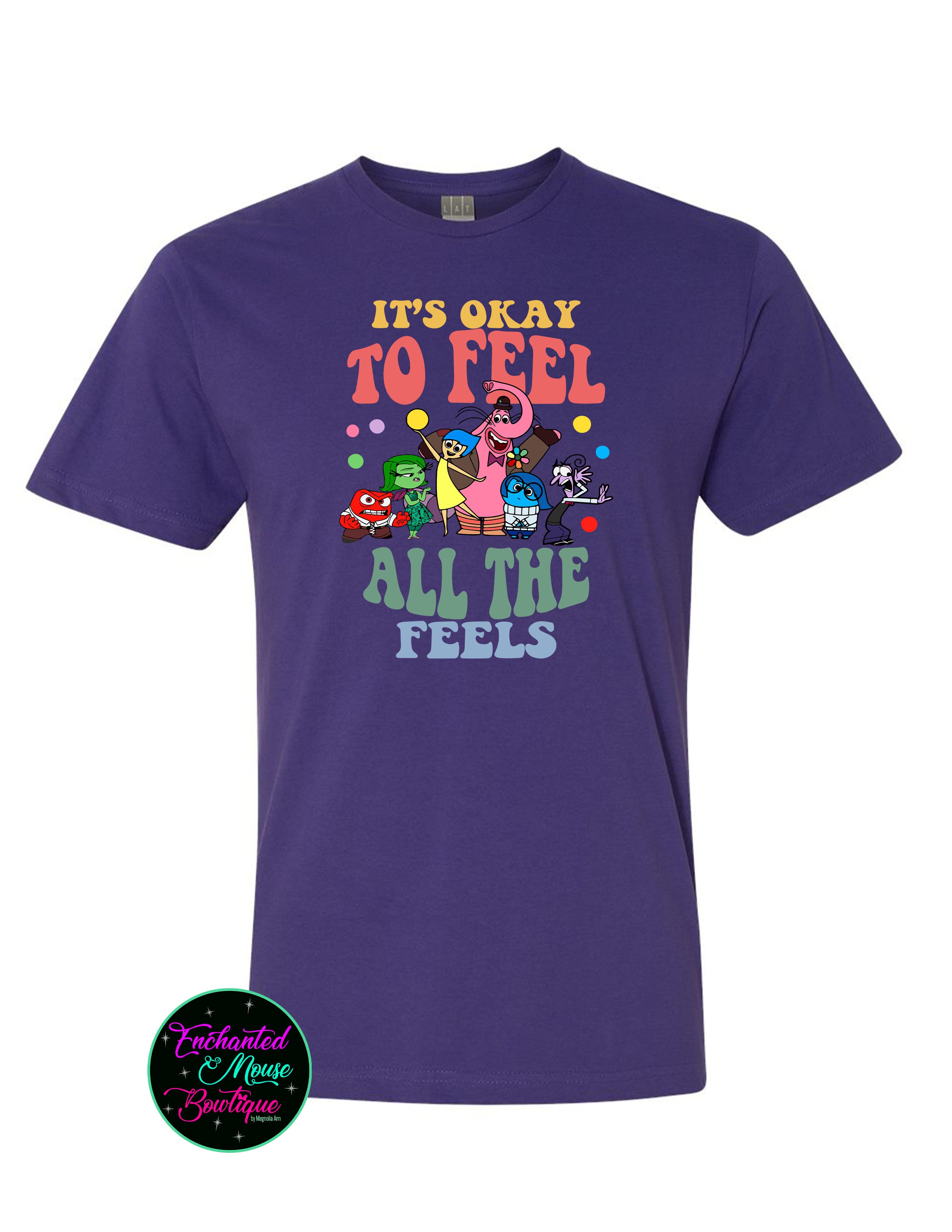 It's Okay To Feel All The Feels Inside Out T-Shirt