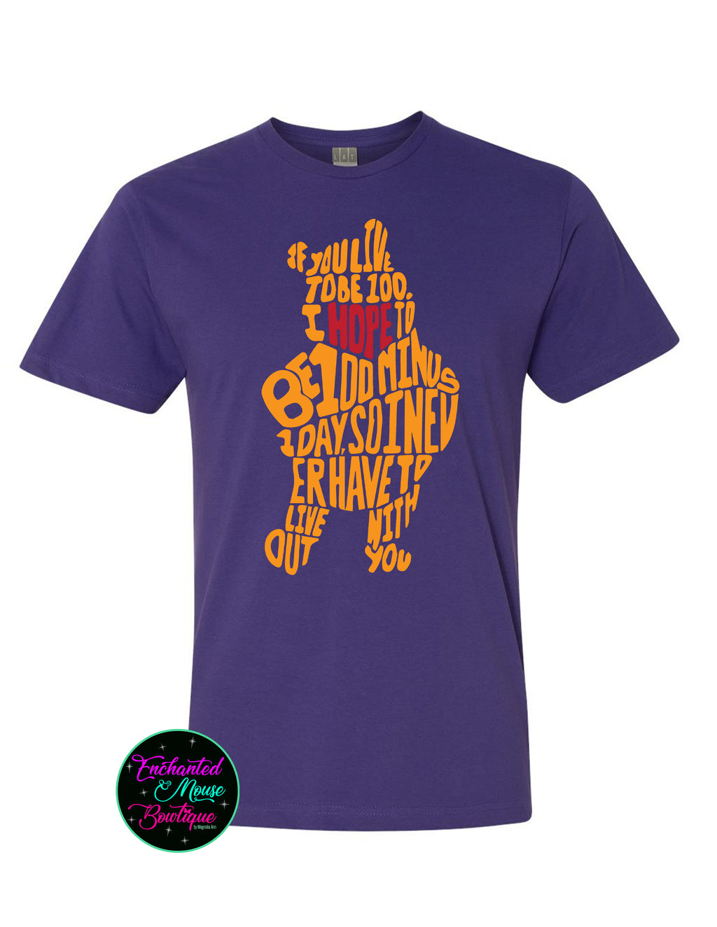 Winnie The Pooh Text T-Shirt