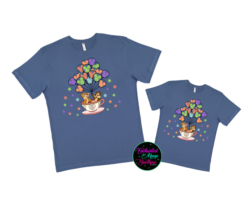 Chip and Dale Tea Cups T-Shirt
