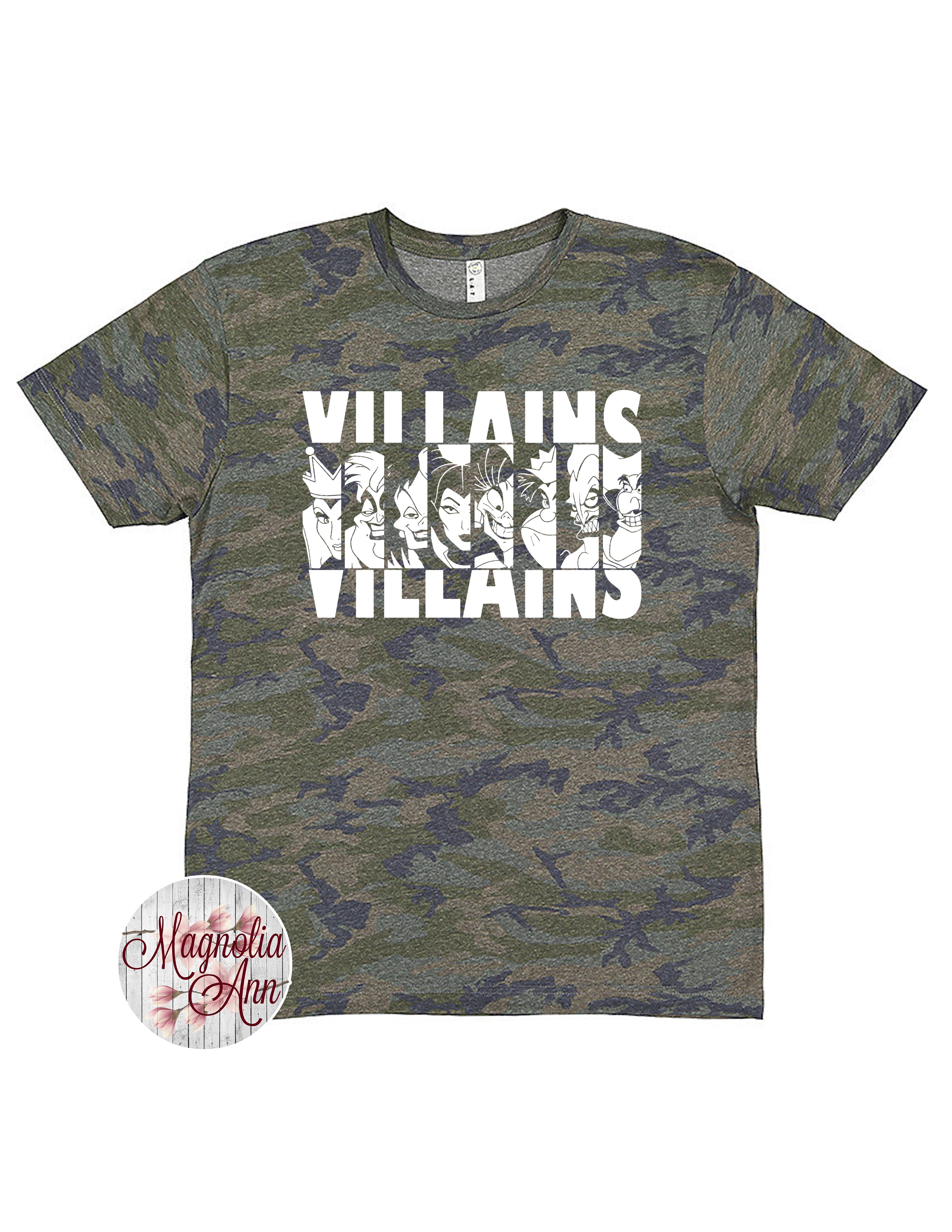 6 Villain Faces T-Shirt
