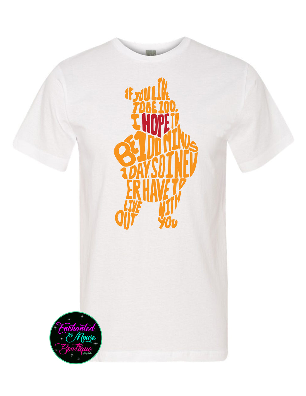 Winnie The Pooh Text T-Shirt