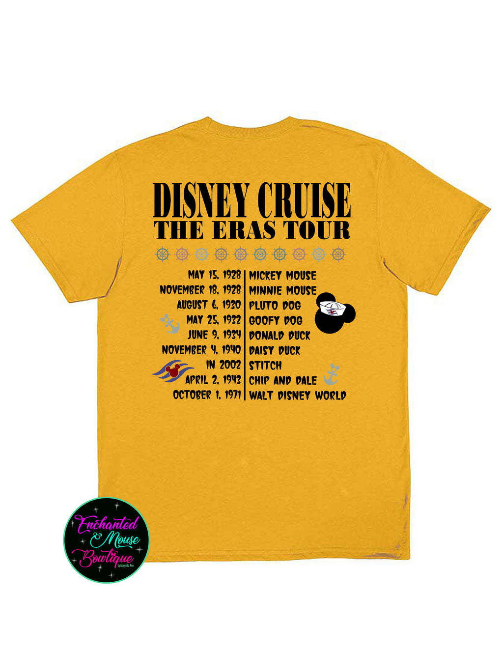 The Eras Tour Disney Cruise (Front and Back)