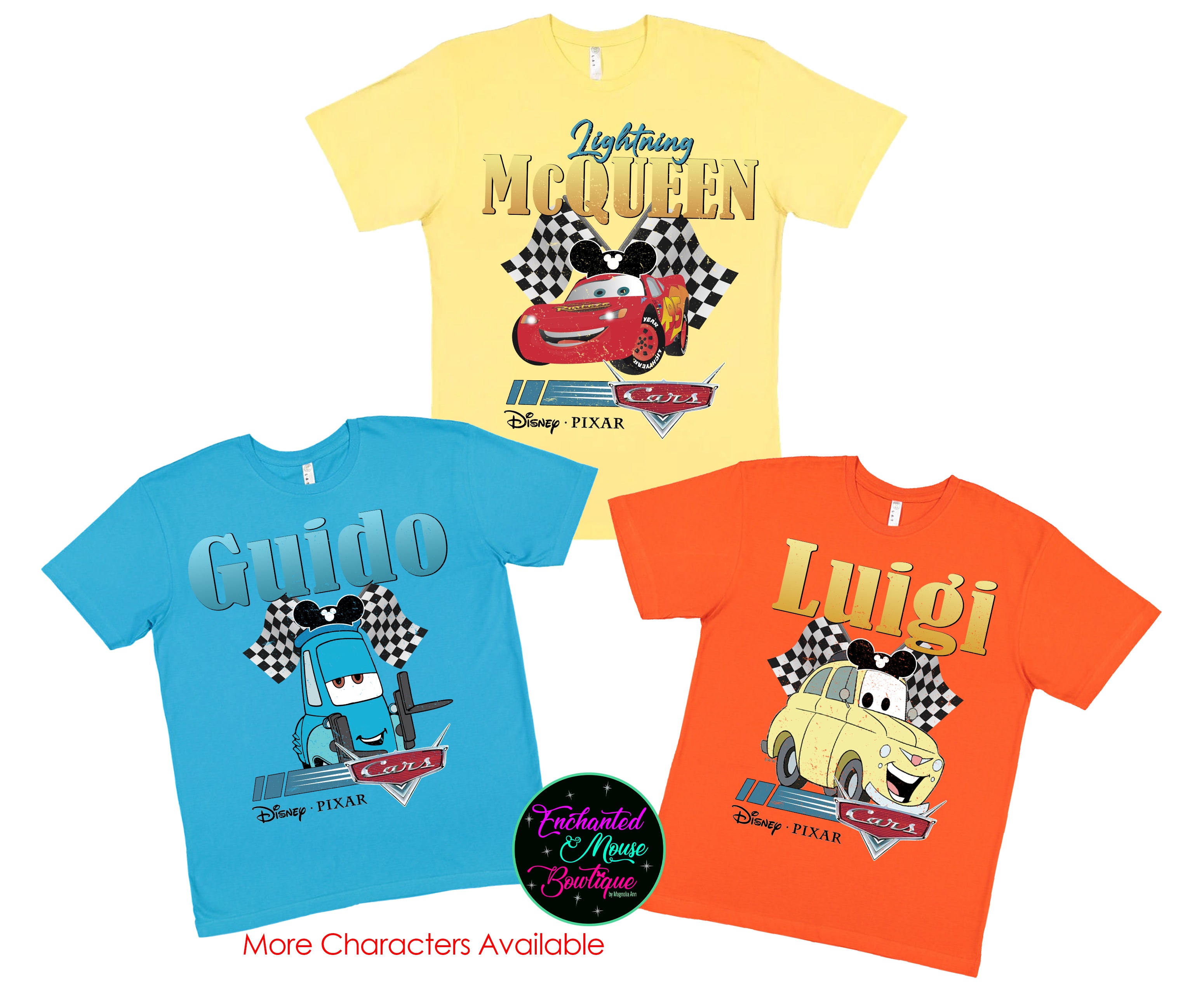 Cars T-Shirt (Multiple Characters Available)