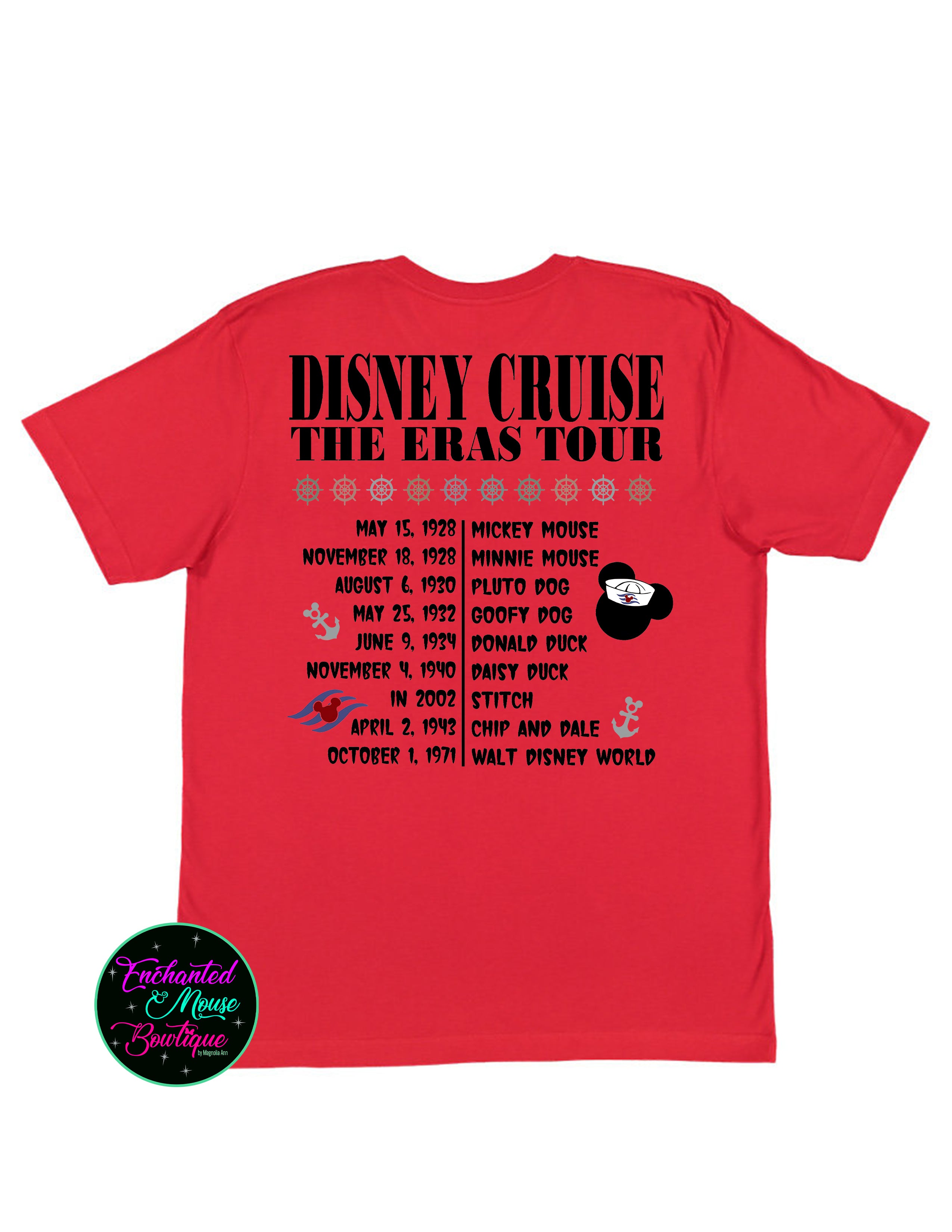 The Eras Tour Disney Cruise (Front and Back)