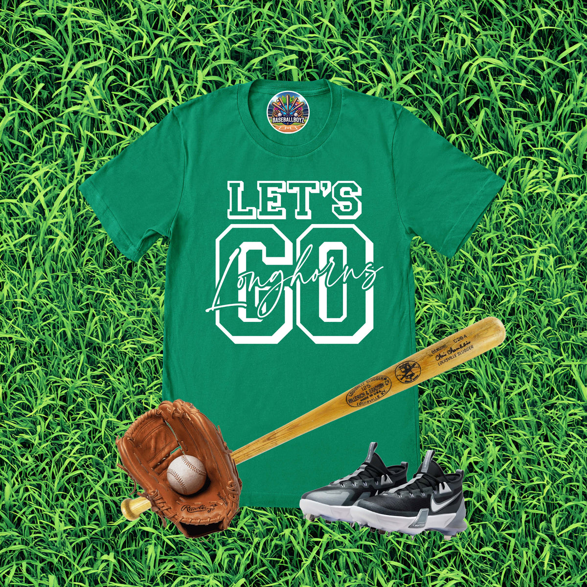 Let's Go Longhorns Team Graphic T-Shirt