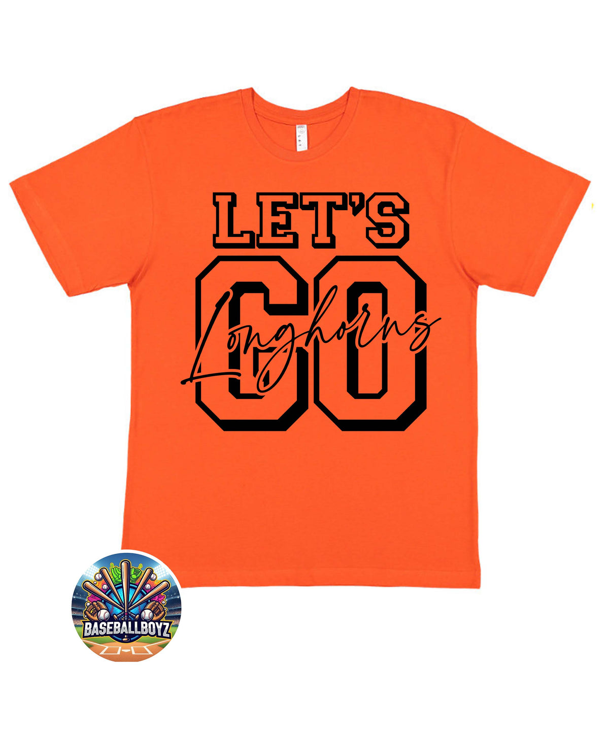 Let's Go Longhorns Team Graphic T-Shirt