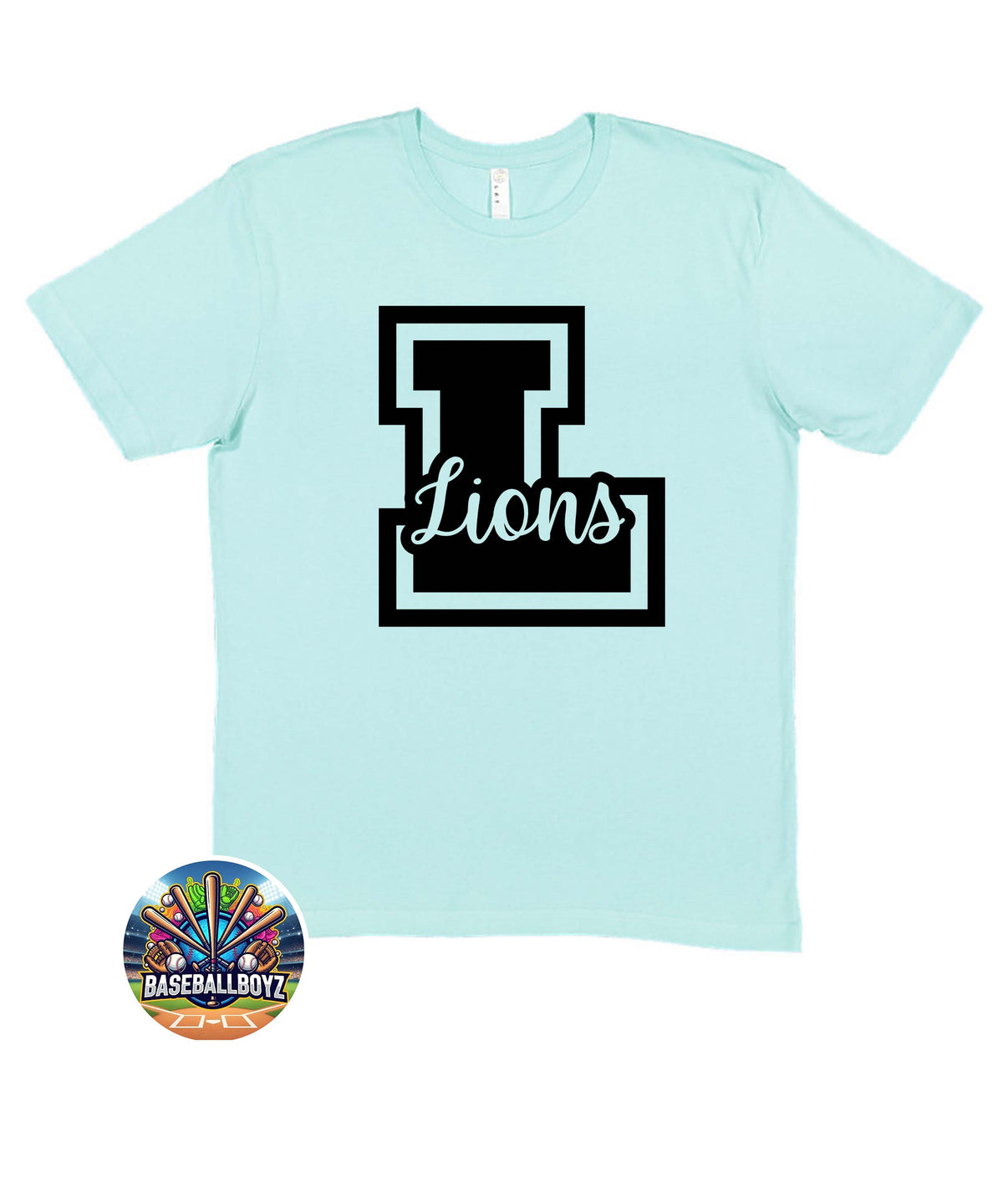 Lions L Cursive Text Team Graphic T-Shirt