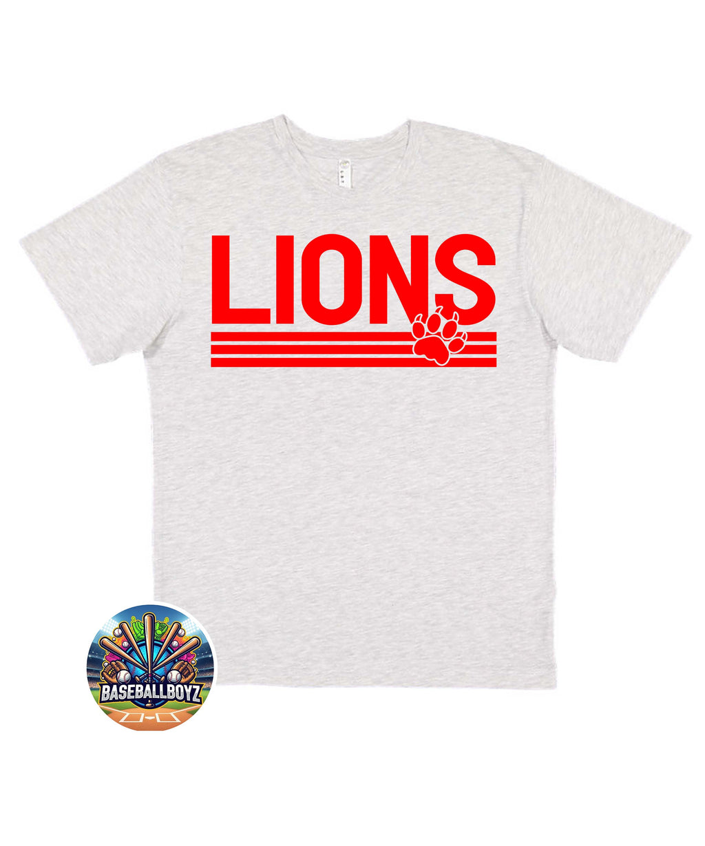 Lions Striped Team Graphic T-Shirt