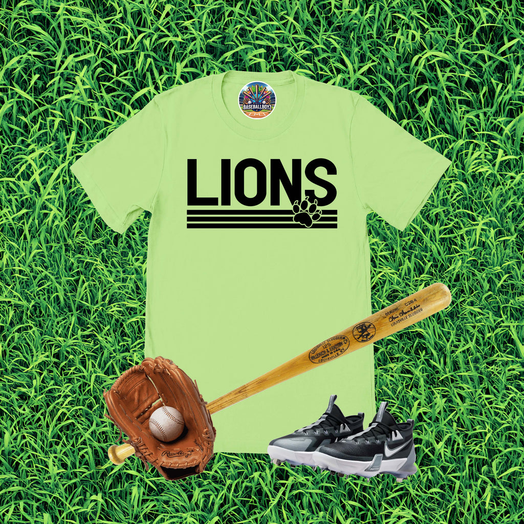 Lions Striped Team Graphic T-Shirt