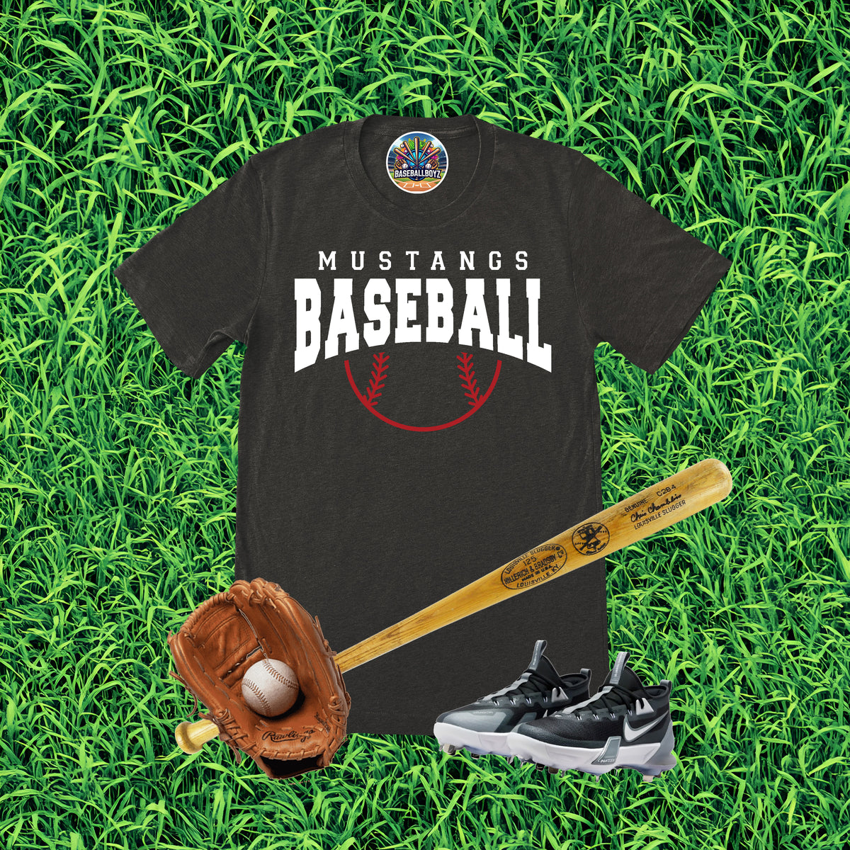 Mustangs Baseball Graphic T-Shirt