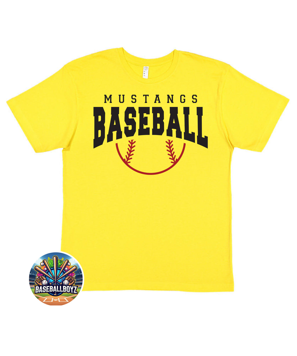 Mustangs Baseball Graphic T-Shirt