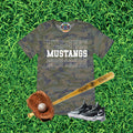 Mustangs Stacked Text Graphic T-Shirt