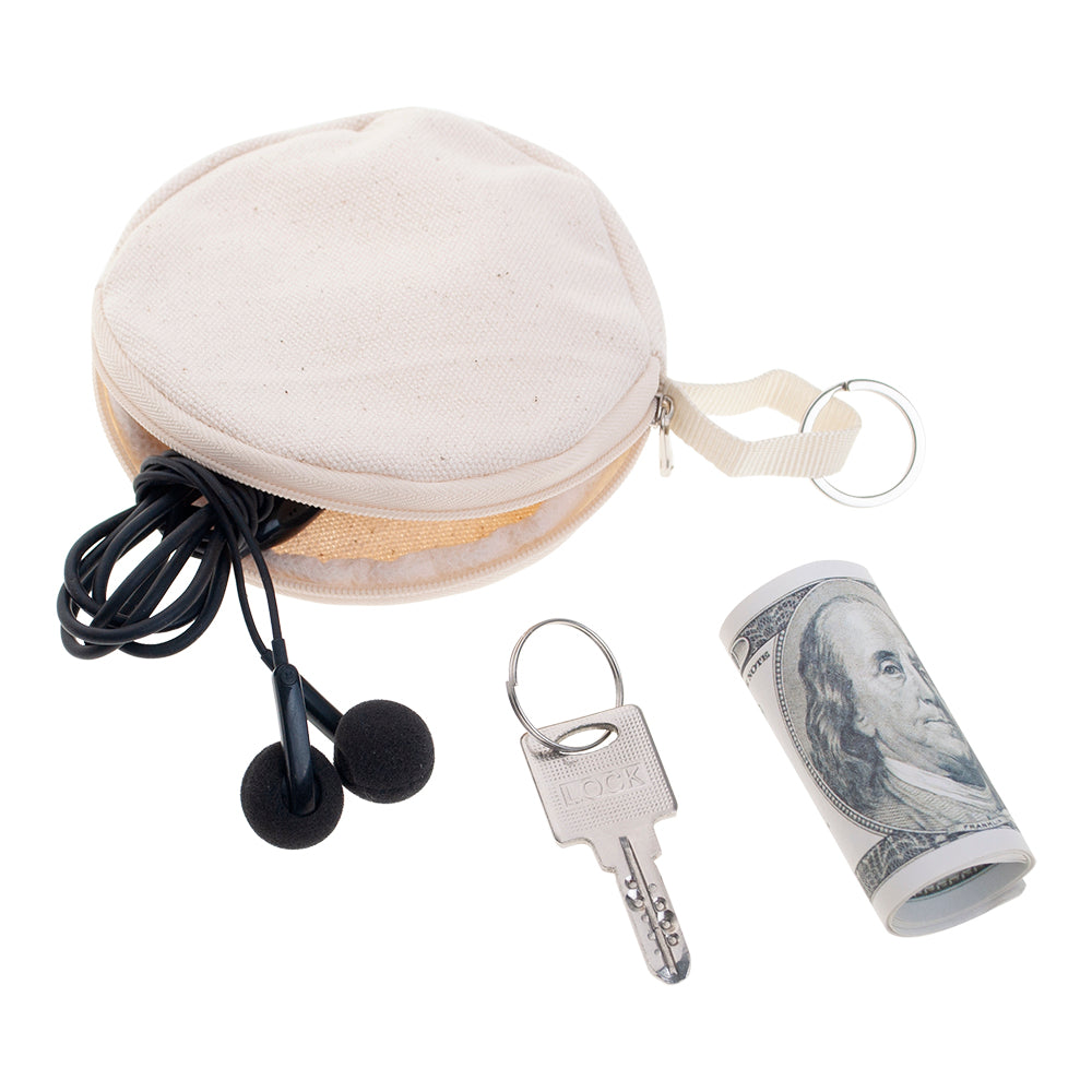 Custom Circle Baseball Zipper Pouch