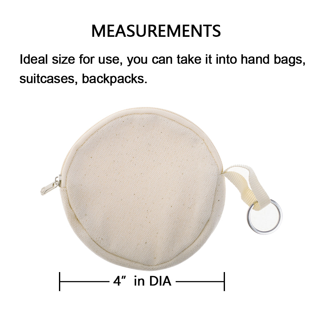 Custom Circle Baseball Zipper Pouch