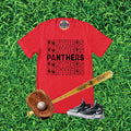 Stacked Panthers Paw Print Team Graphic T-Shirt